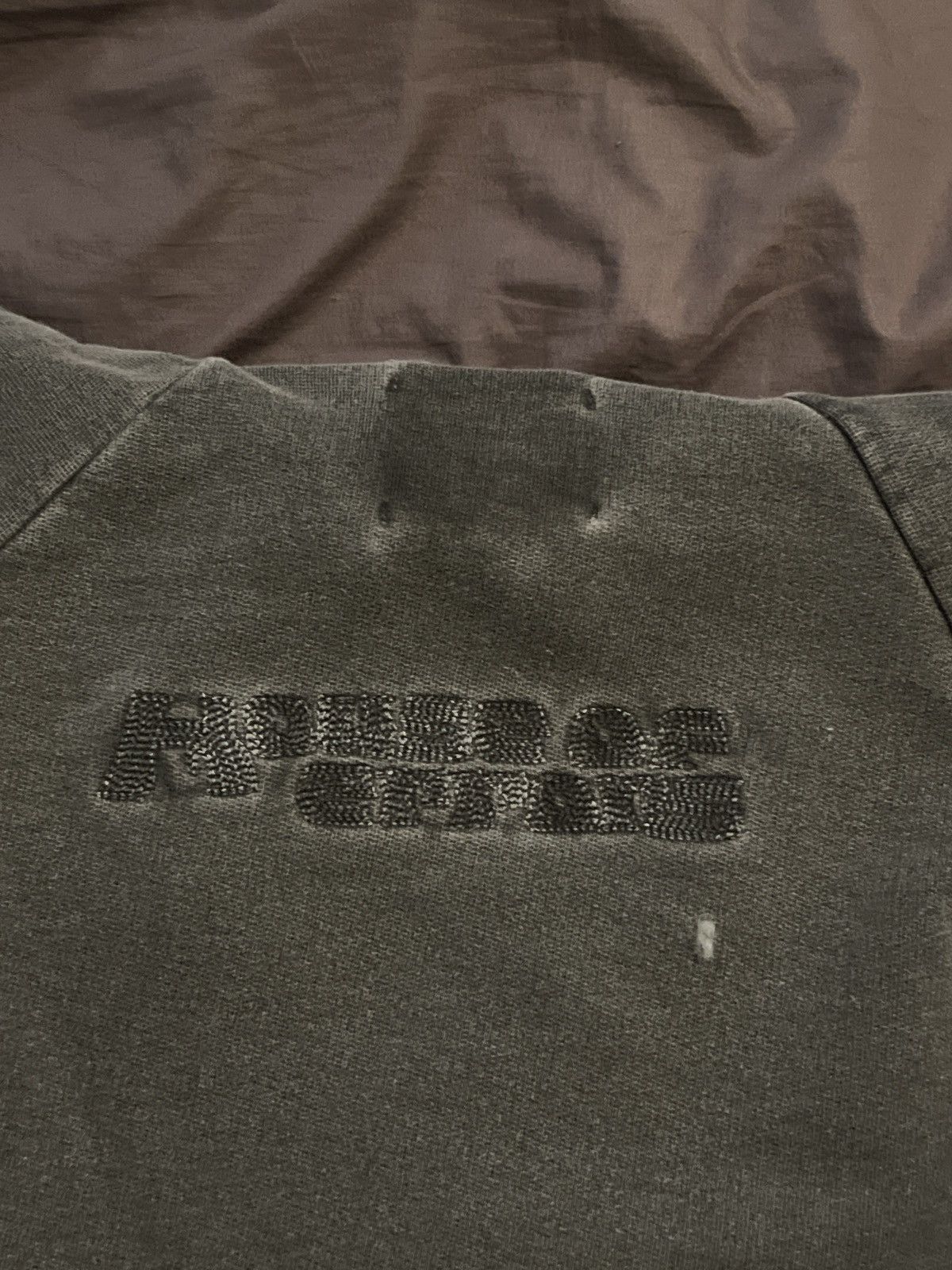 Faded black logo hoodie