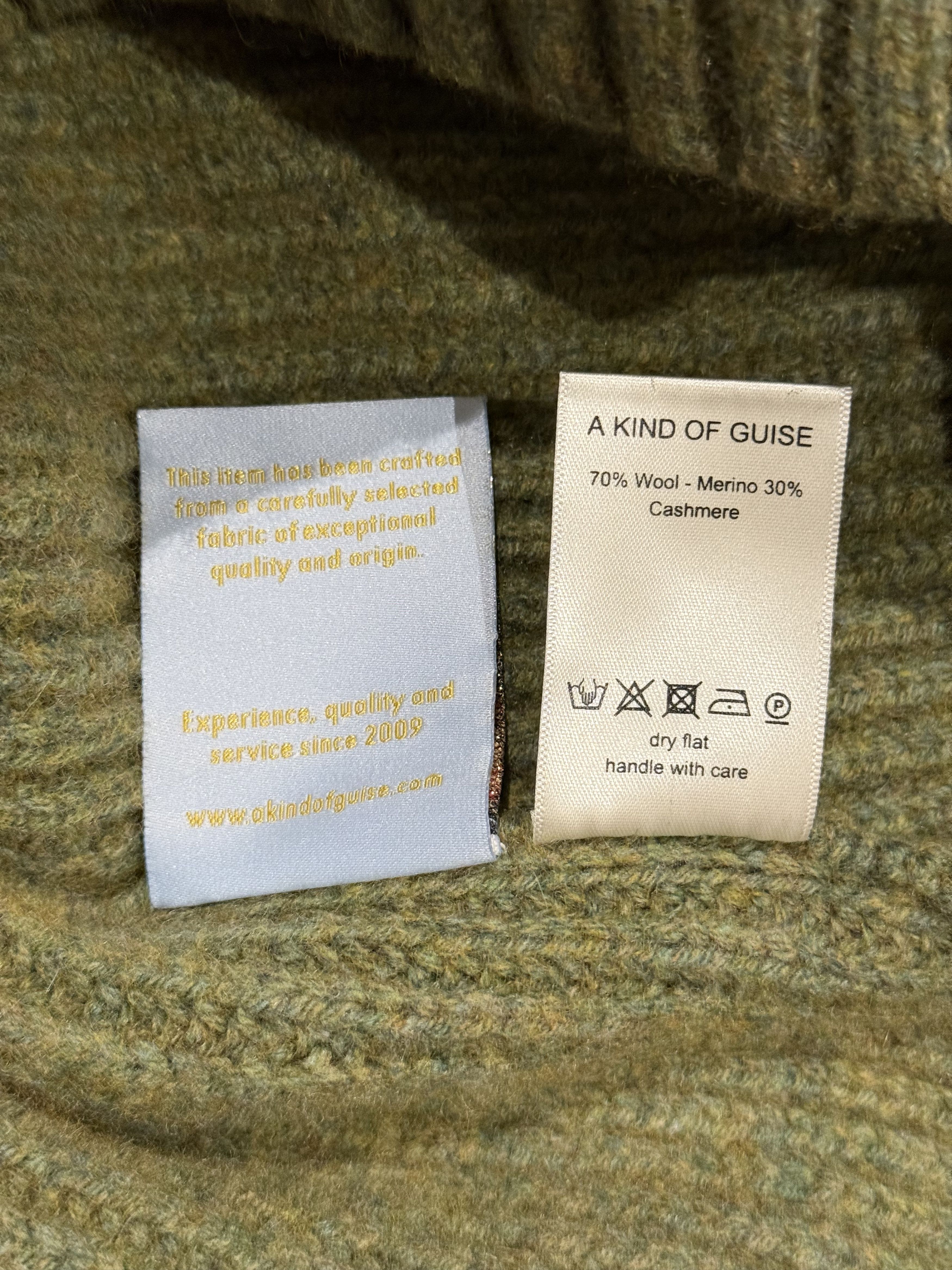 A Kind Of Guise 💚 AW22 A Kind Of Guise Badger Knit Sweater Thyme Melange Size US M / EU 48-50 / 2 - 20 Thumbnail