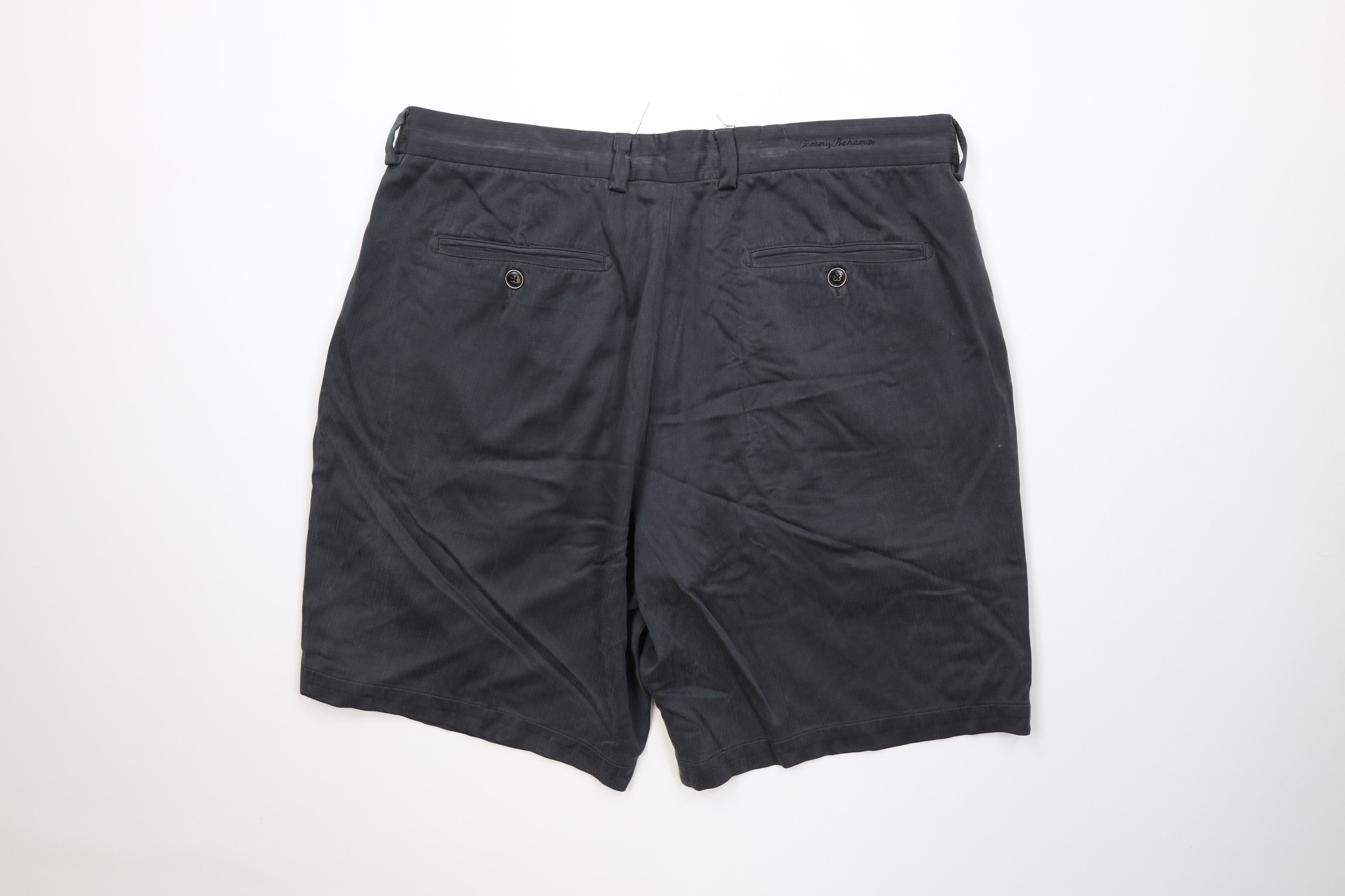 Tommy Bahama Vintage Tommy Bahama Blend Above Knee Chino Shorts Black Size US 34 / EU 50 - 12 Thumbnail