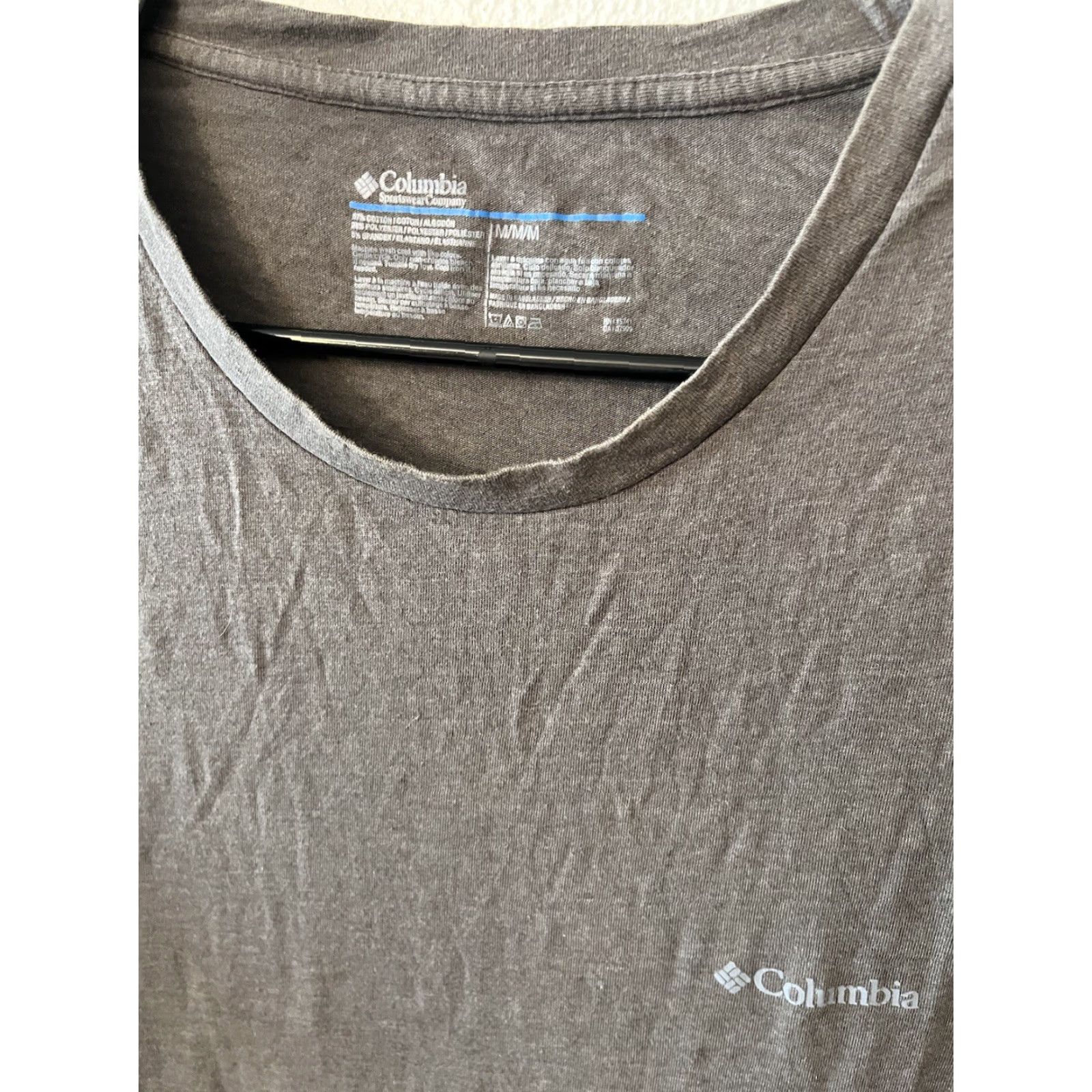 Vintage Columbia Logo Tee T Shirt Mens Small Gray Solid Crew Neck Short Sleeve All Seasons Lightweight Logo Columbia PFG Fish Boat Fishing Size US M / EU 48-50 / 2 - 2 Thumbnail
