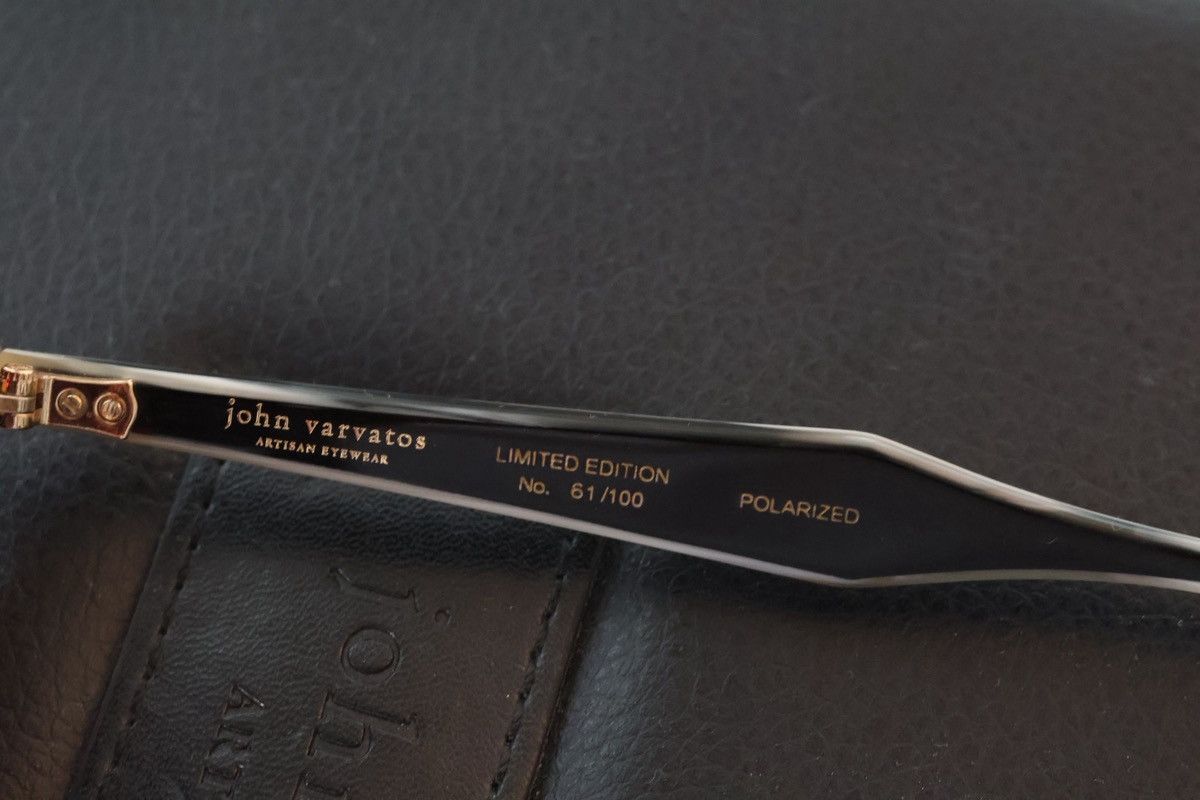 John Varvatos John Varvatos LIMITED EDITION JV101 Sunglasses - Red Horn Size ONE SIZE - 5 Thumbnail