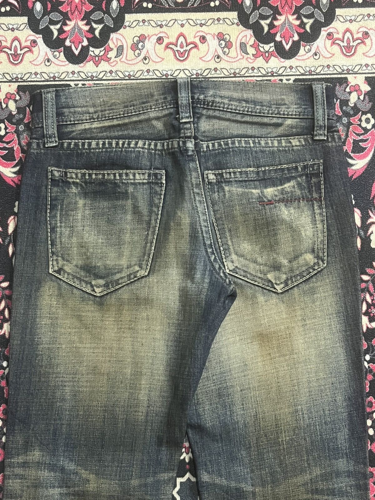Undercover Varosh Blowout Distressed Mud Whisker Washed Zipper Leg Jean Size US 29 - 10 Thumbnail