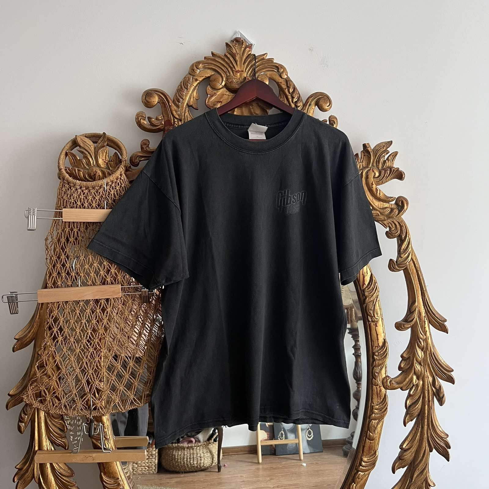Band Tees × Vintage Vintage Gibson USA T-shirt with backprint Sz XL 90s Size US XL / EU 56 / 4 - 2 Thumbnail
