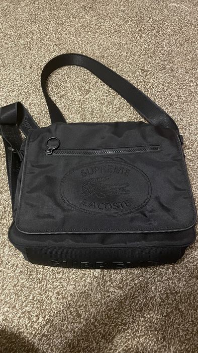 Supreme LACOSTE Shoulder Bag Black