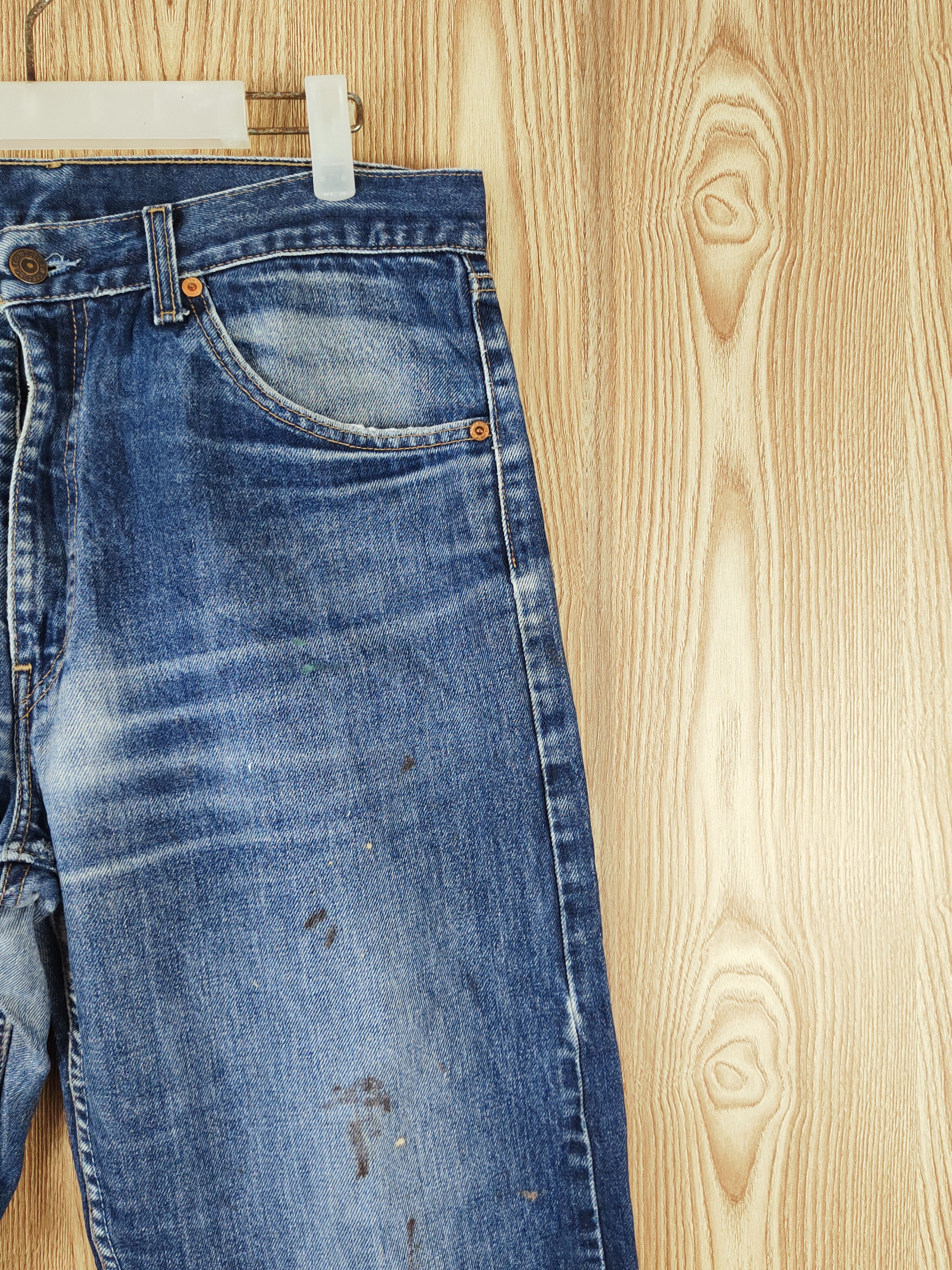 Levi's Levi's Dark Blue Distressed Ripped Jeans #S2702 Size US 35 - 5 Thumbnail