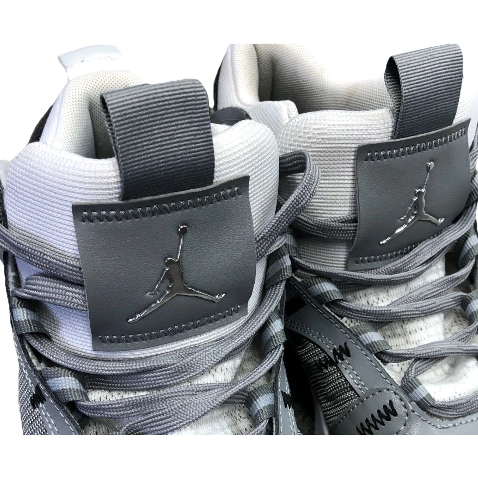 Jordan Brand Jordan Jumpman 2020 Athletic Sneakers Gray Adult 11.5 Basketball Sports Mens Size US 12 / EU 45 - 7 Thumbnail