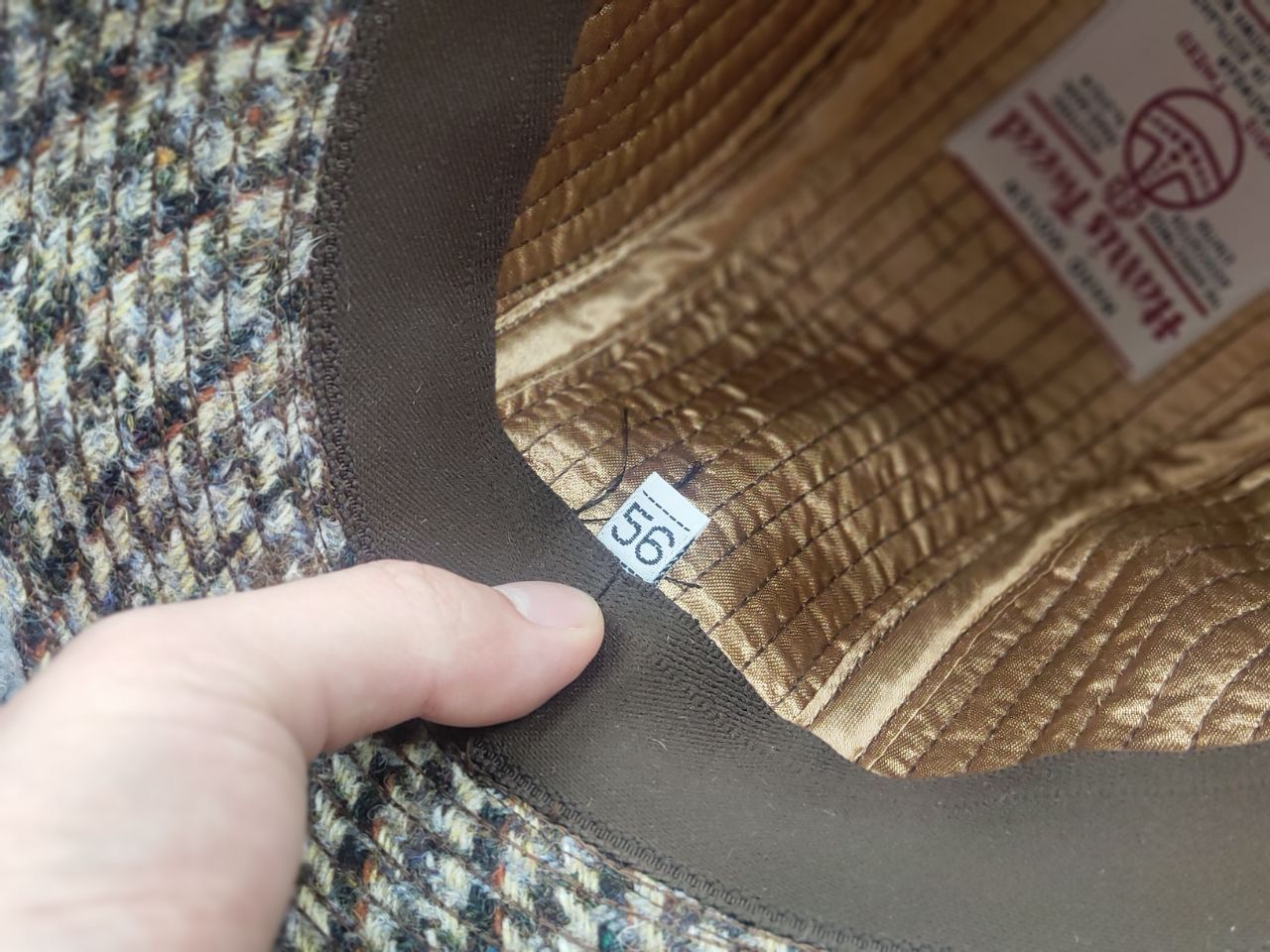 Harris Tweed Vintage 80's Harris Tweed Hat Classic trilby Fedora England Size ONE SIZE - 12 Thumbnail