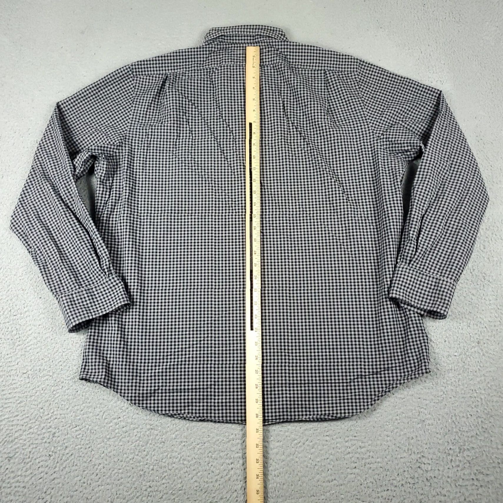Ralph Lauren Ralph Lauren Shirt Mens XL Gray Check Stretch Pony Button Up Long Sleeve Shirt Size US XL / EU 56 / 4 - 3 Thumbnail