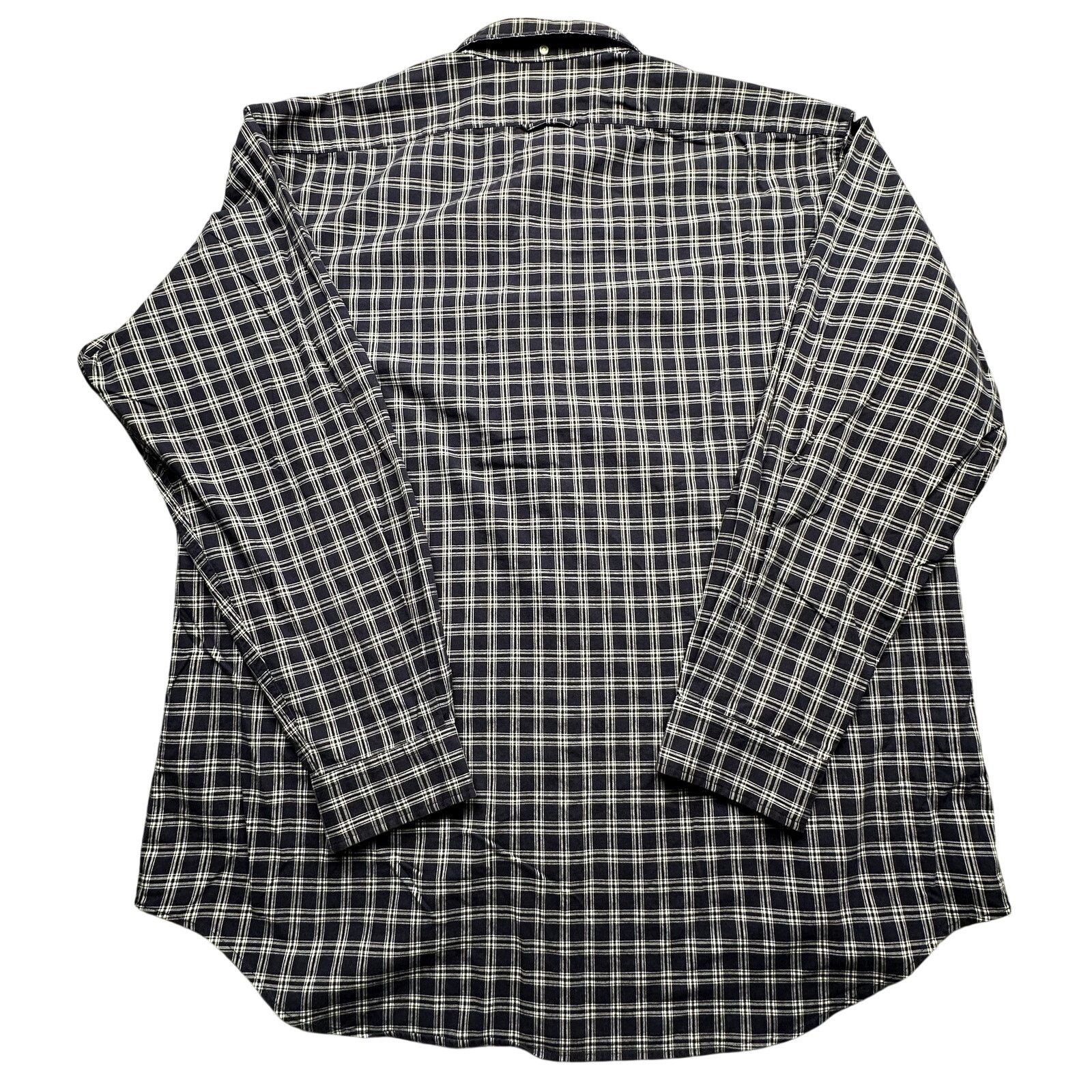 Ralph Lauren Ralph Lauren Moore Plaid Button Down Shirt Men XL Navy White Size US XL / EU 56 / 4 - 2 Thumbnail