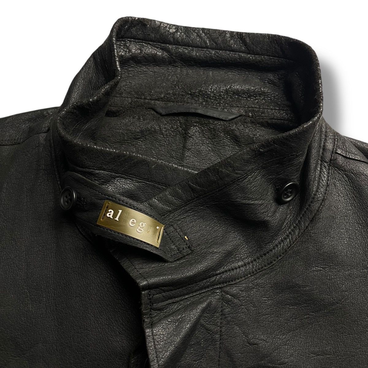 Allegri ALLEGRI HIDDEN BUTTON UP GENUINE LEATHER JACKET Size US XL / EU 56 / 4 - 3 Thumbnail