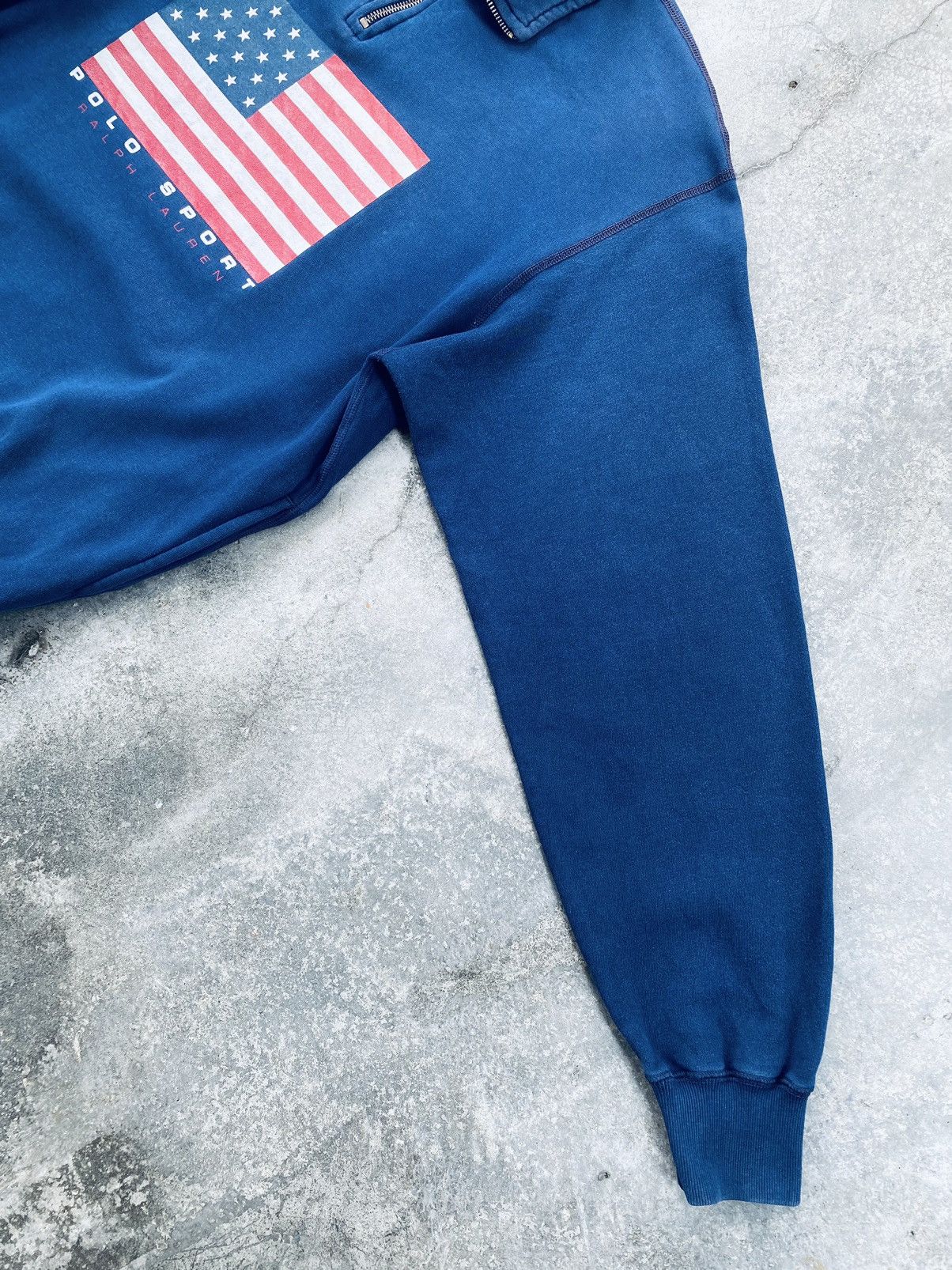 Polo Ralph Lauren Vintage 90s Polo Sport Ralph Lauren Usa Flag Sweetshirt Size US M / EU 48-50 / 2 - 11 Thumbnail