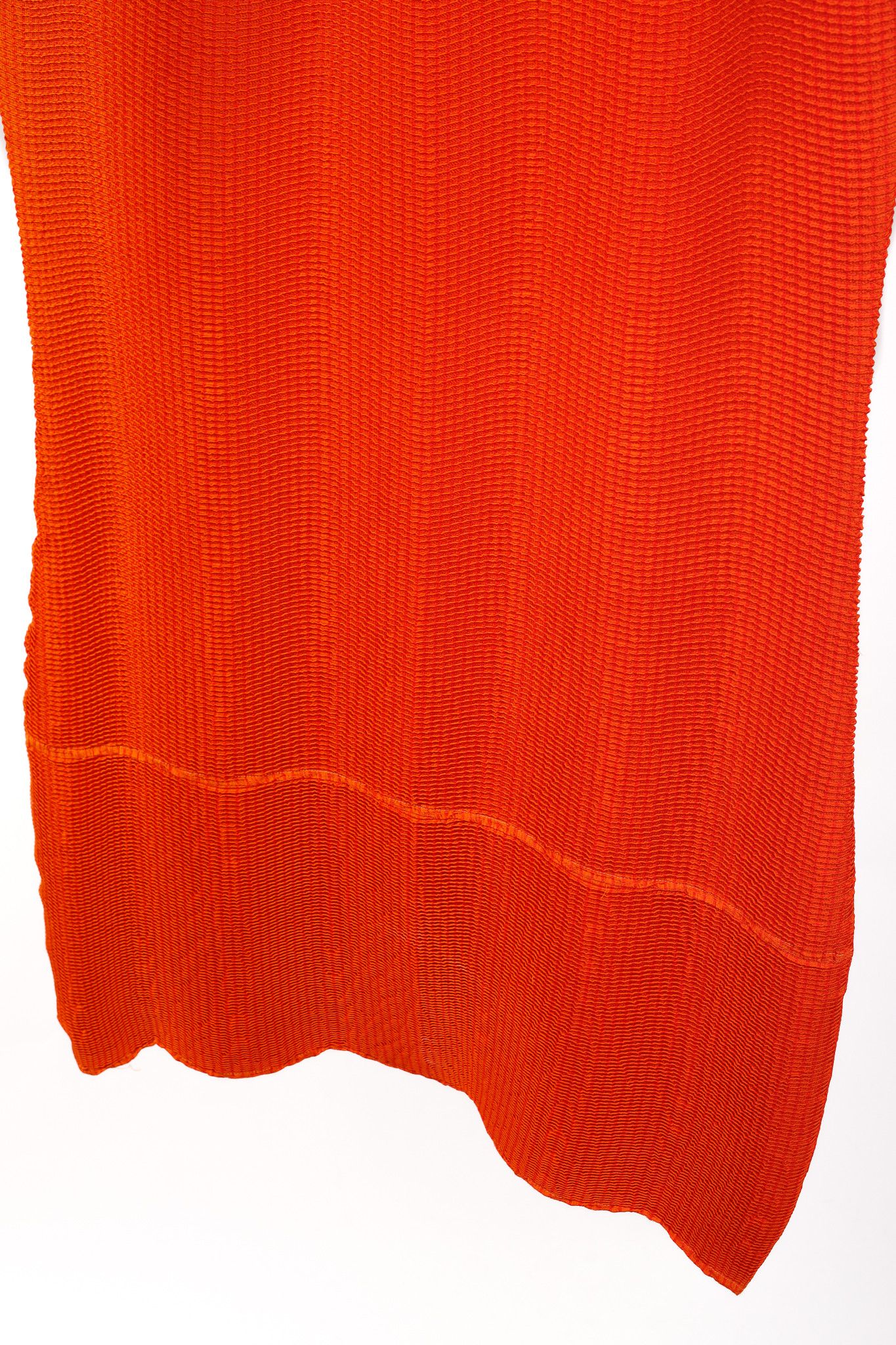 Issey Miyake Issey Miyake Mainline Orange Wave Spongy Pleats Tunic Size L / US 10 / IT 46 - 6 Thumbnail