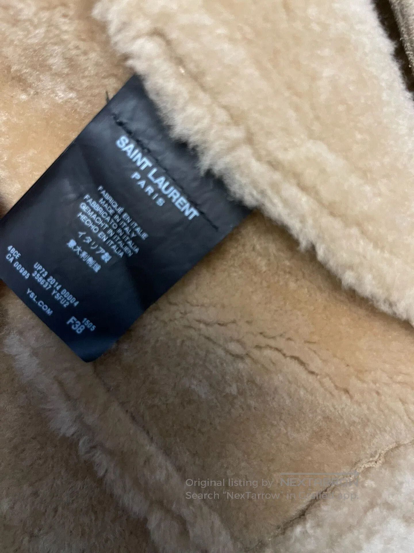 Saint Laurent Paris Saint Laurent Shearling Coat Unisex Size 38. Size US S / EU 44-46 / 1 - 4 Thumbnail