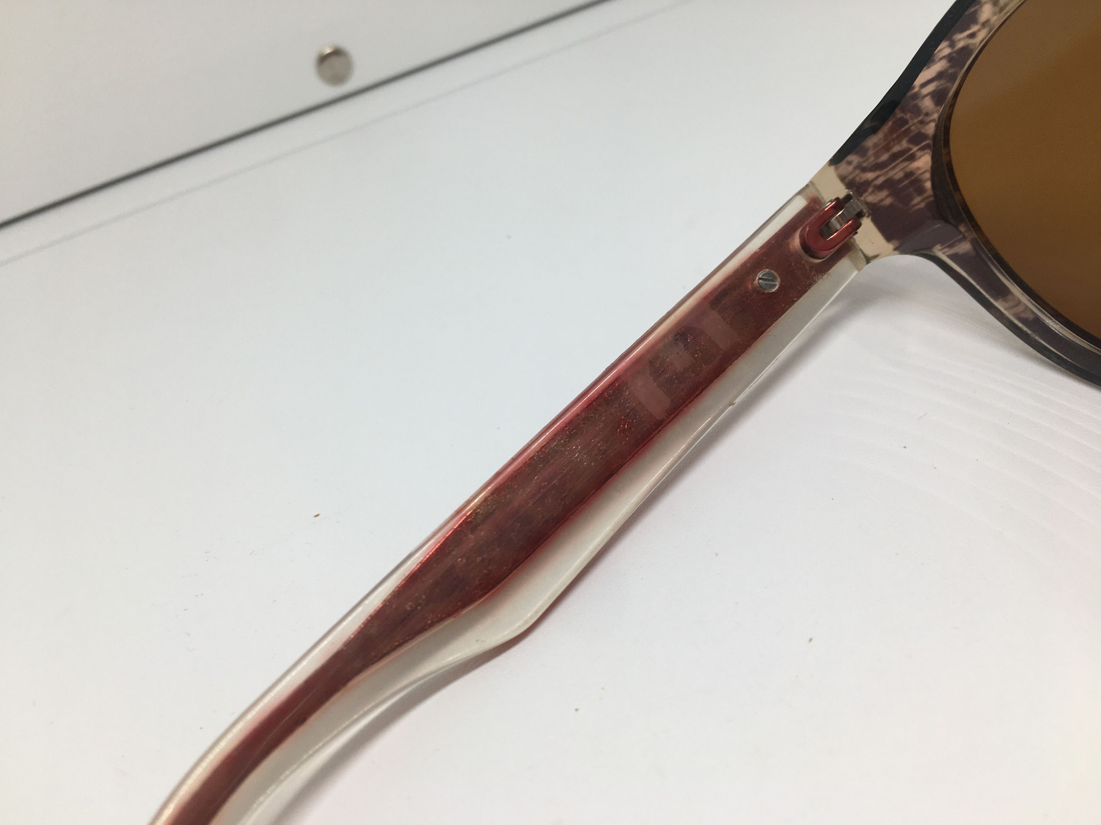 Vintage Vintage Hanmade Acetate Keyhole Sunglasses Frame Size ONE SIZE - 6 Thumbnail