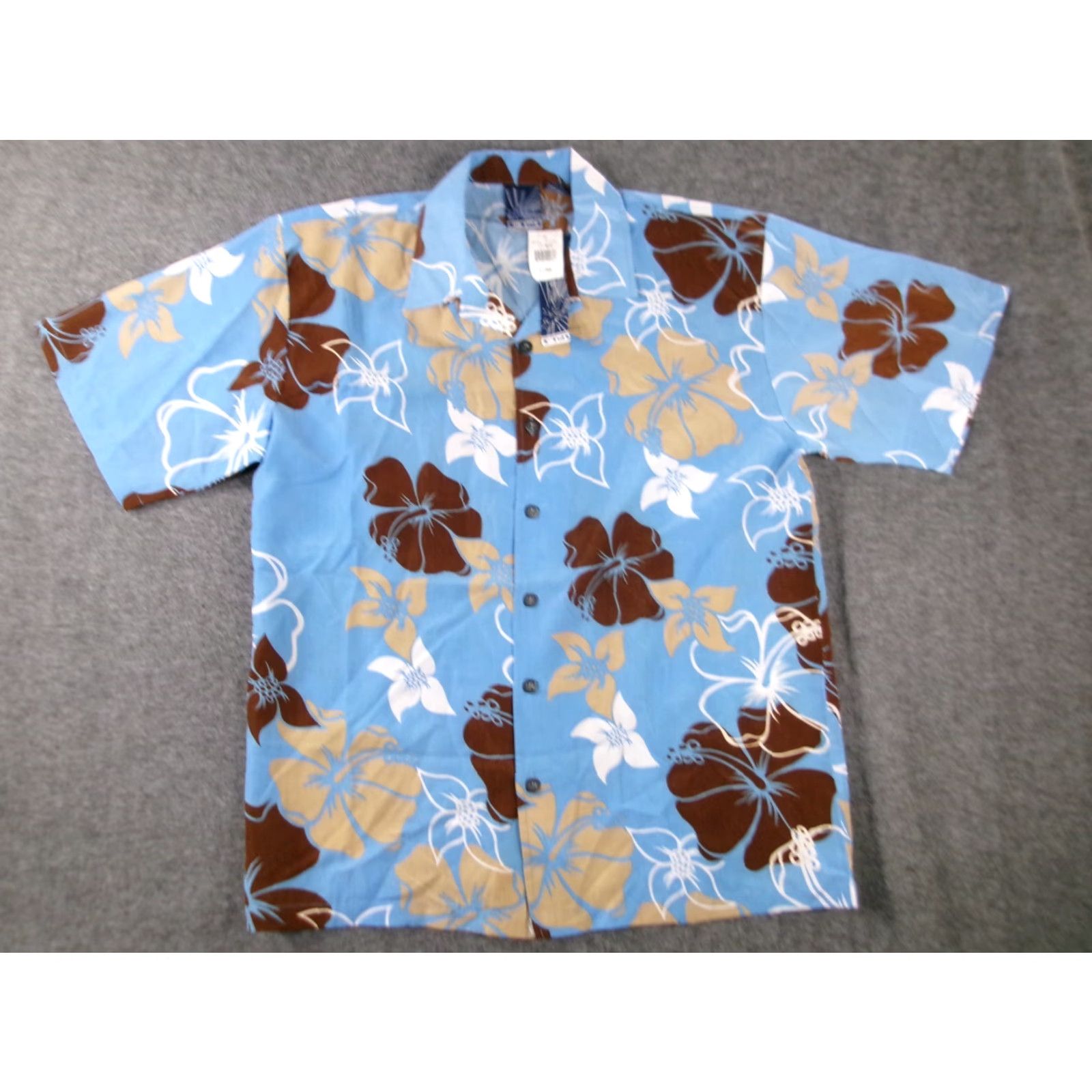 Vintage VINTAGE C Two Shirt Men XL Blue Floral 90s Hawaiian Tropical Button-Up Short Sleeve Casual Travel Workwear Mens Size US XL / EU 56 / 4 - 3 Thumbnail