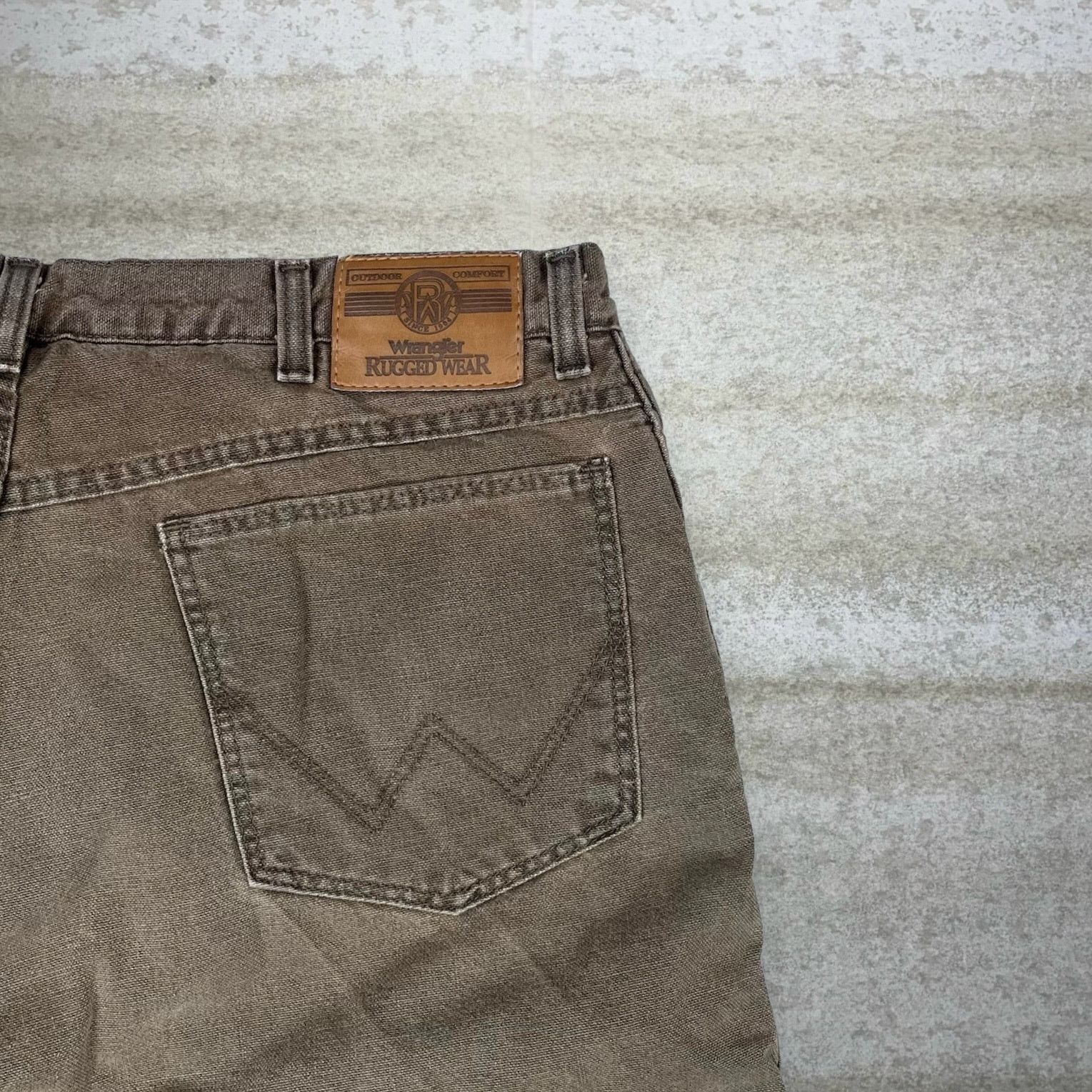 Wrangler Vintage 90s Fleece Lined Wrangler Jeans 38x30 Straight Brown Size US 38 / EU 54 - 3 Thumbnail
