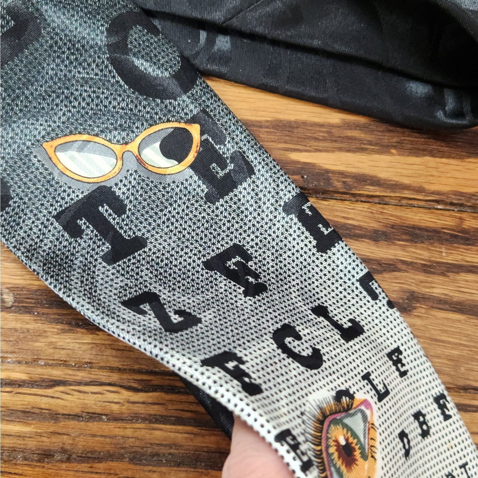 Other Vintage Optician Eye Chart Dr Novelty Tie Glasses Doctor Size ONE SIZE - 6 Thumbnail