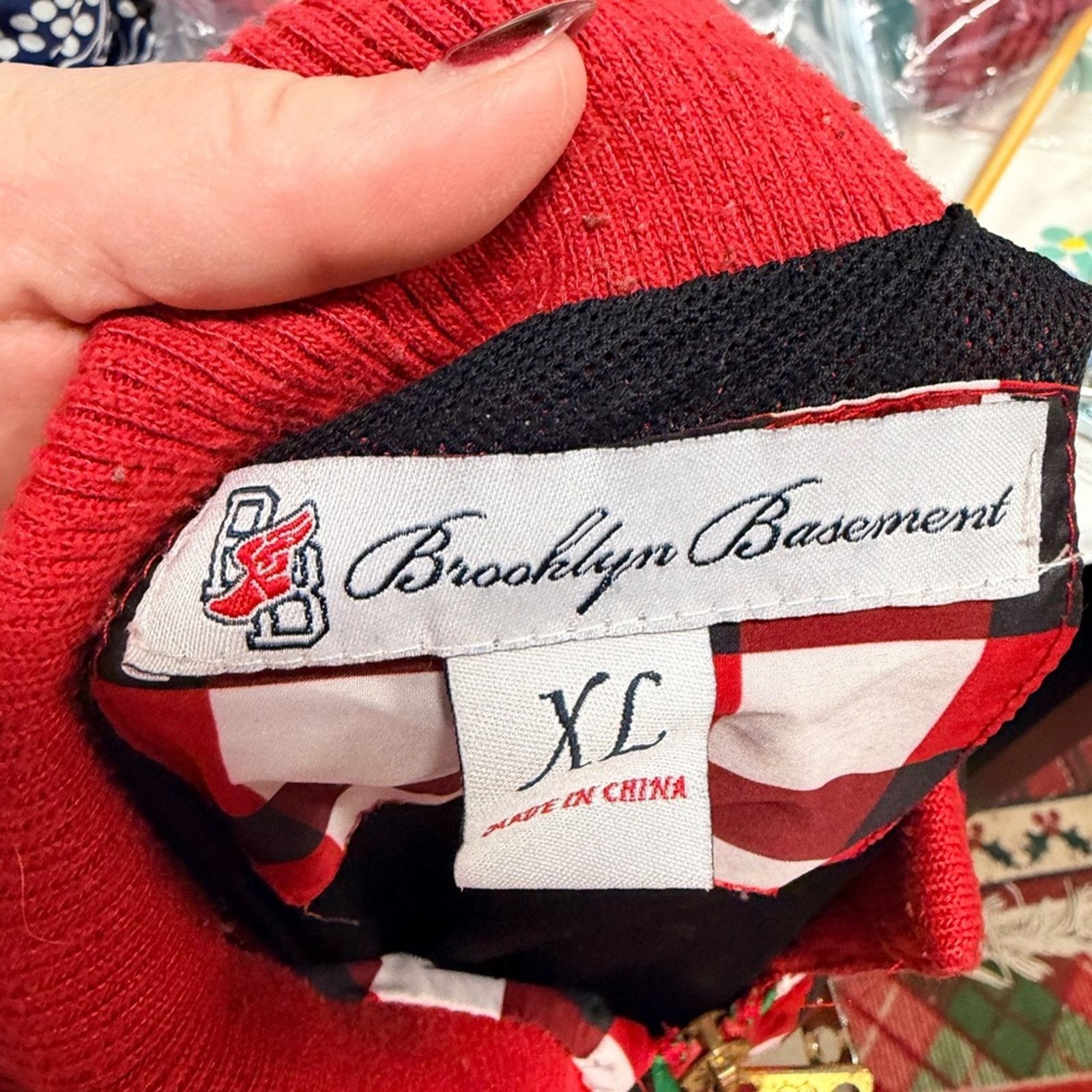 Brooklyn Clothing Brooklyn Basement Red and Black Checkered Bomber Men' Jacket Size US XL / EU 56 / 4 - 2 Thumbnail