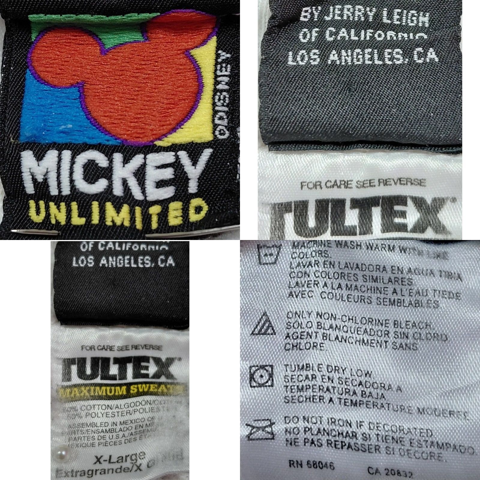 Mickey Unlimited MICKEY UNLIMITED White Sweatshirt Graphic Print Knit XL Adult Disney Size XL / US 12-14 / IT 48-50 - 8 Thumbnail