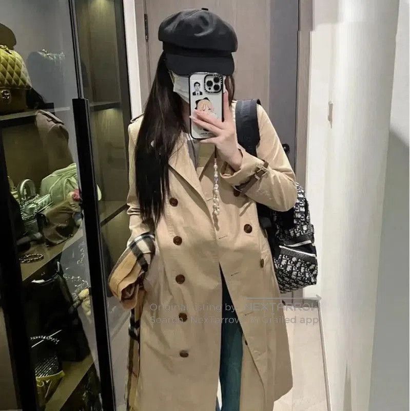 Burberry Burberry Khaki Cotton Blend Trench Coat. Size S / US 4 / IT 40 - 9 Thumbnail