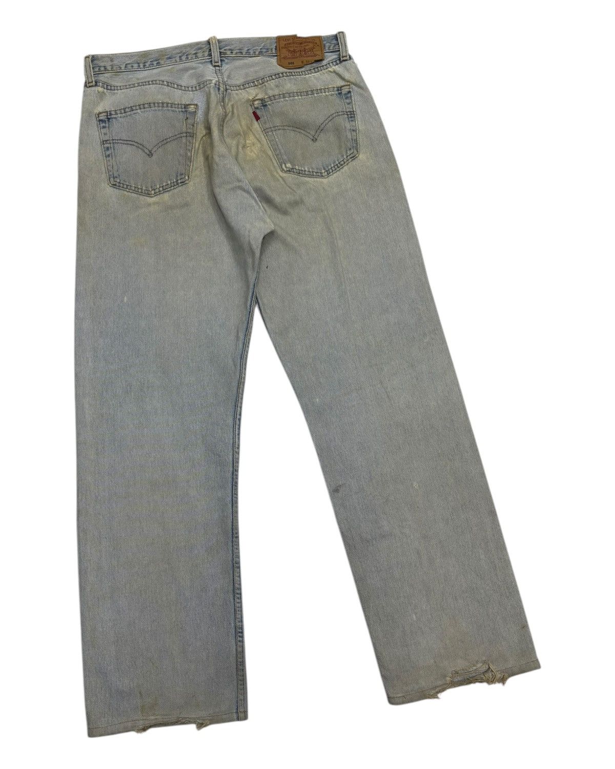 Levi's 🔥VINTAGE LEVIS 501 SICK DISTRESSED DENIM JEANS Size US 36 / EU 52 - 4 Thumbnail