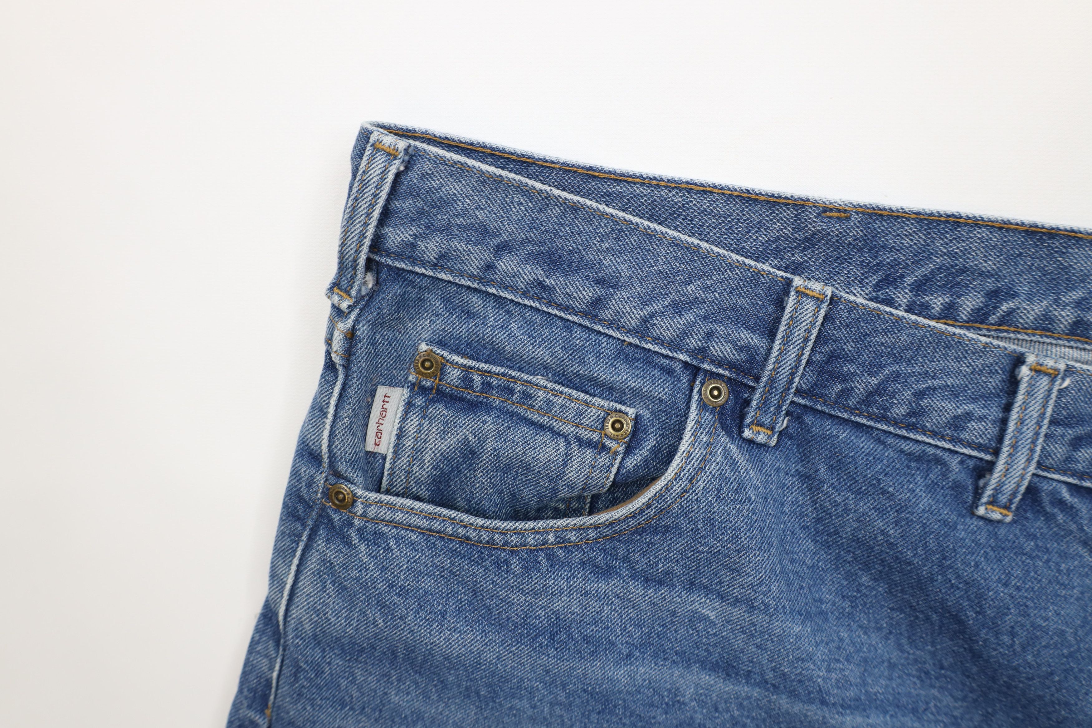 Carhartt × Vintage Vintage Carhartt Relaxed Fit Wide Leg Denim Jeans Blue Size US 44 / EU 60 - 9 Thumbnail