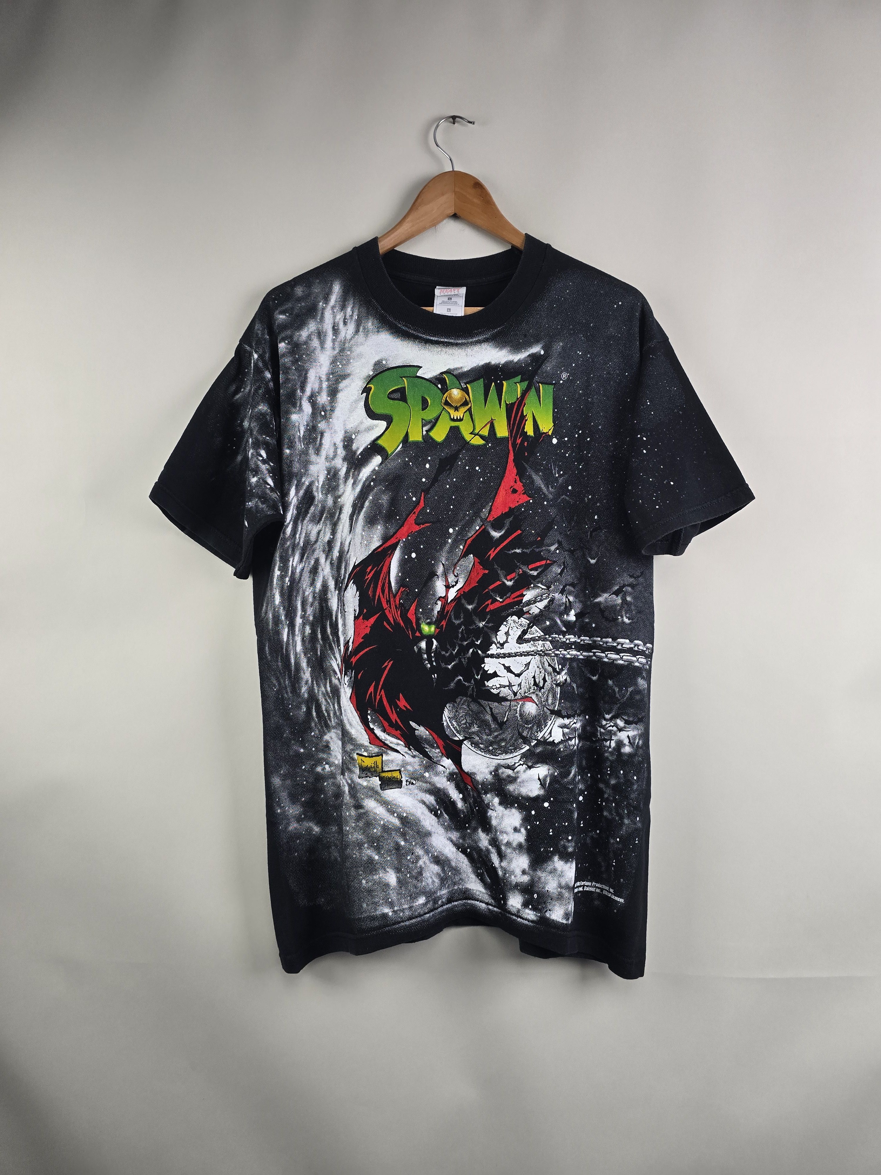 Anime × DC Comics × Vintage 1997 Spawn All over print Todd McFarlane L 22" 30" Size US L / EU 52-54 / 3 - 9 Thumbnail