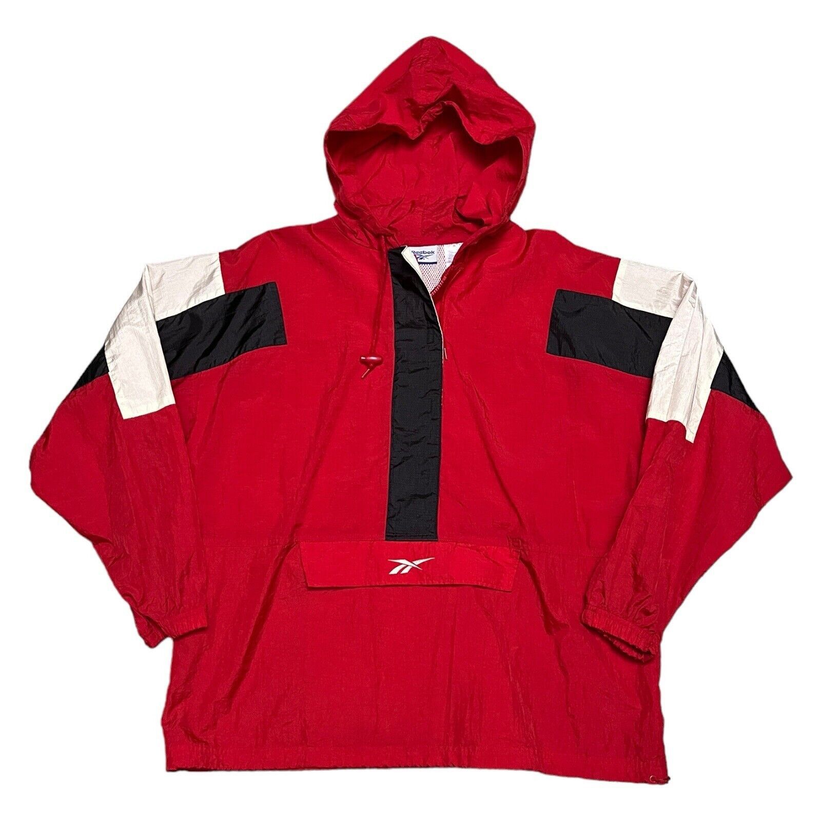 Reebok VINTAGE Y2K Reebok Red Light Windbreaker Streetwear Jacket Size US L / EU 52-54 / 3 - 2 Thumbnail
