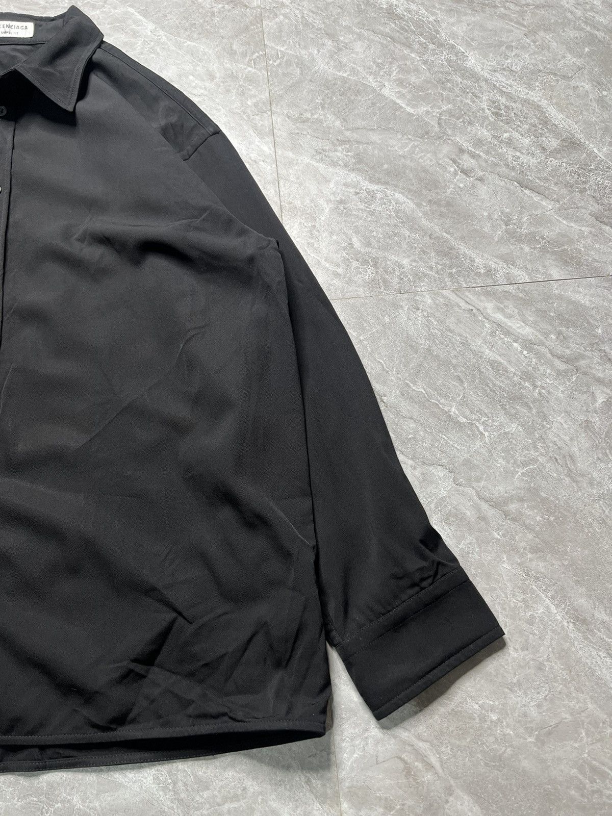 Balenciaga F/W 21 Balenciaga Small Fit Silk Lined Wool Overshirt Size US M / EU 48-50 / 2 - 3 Thumbnail