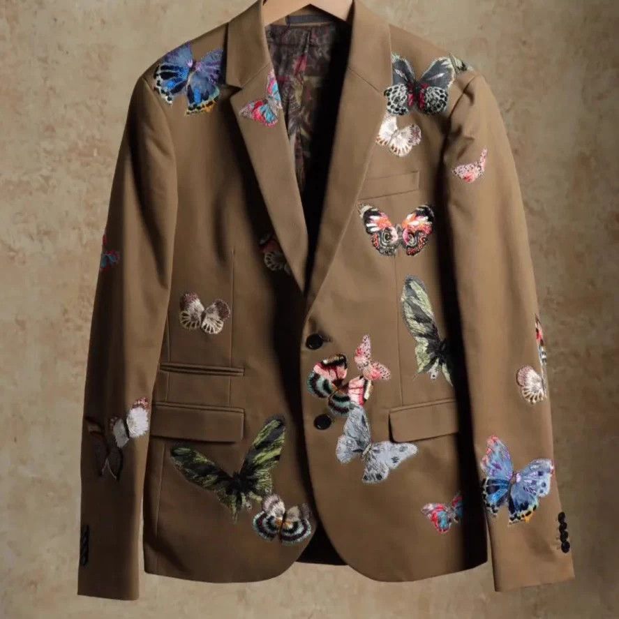 Valentino Valentino Butterfly Men's Suit Size 46S - 1 Thumbnail