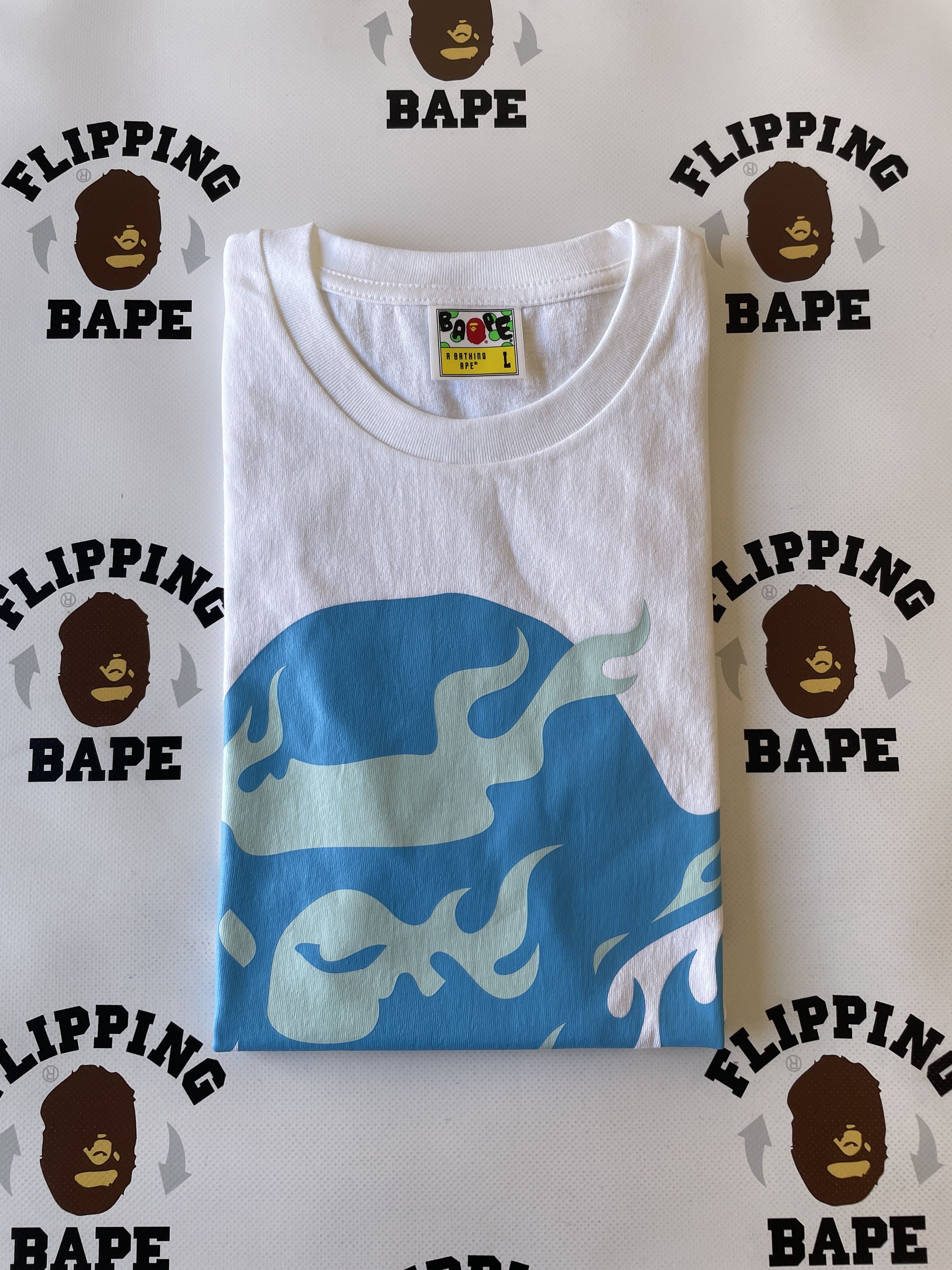 Bape BAPE FLAME APE HEAD TEE Size US L / EU 52-54 / 3 - 4 Thumbnail