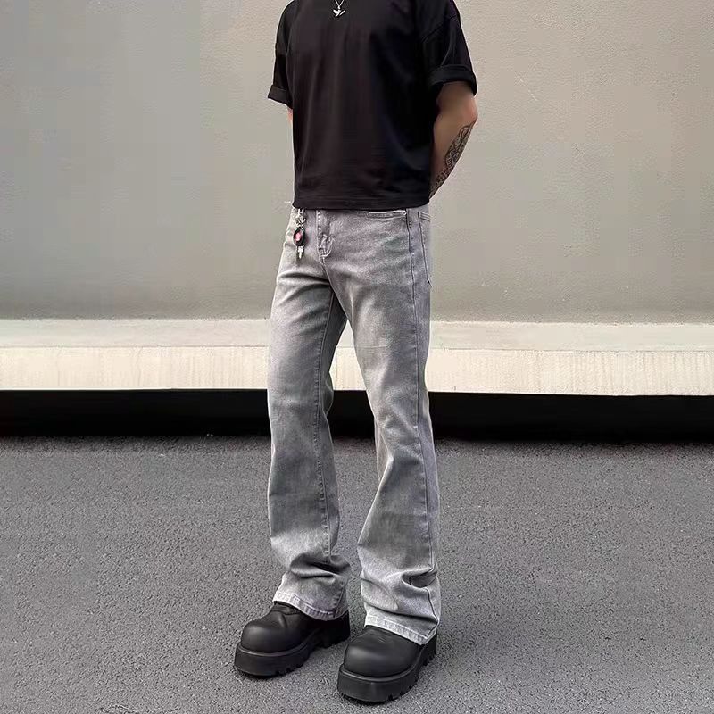 Japanese Brand × Vintage Aged Washed Smoke Grey Casual Loose Jeans Size US 32 / EU 48 - 3 Thumbnail
