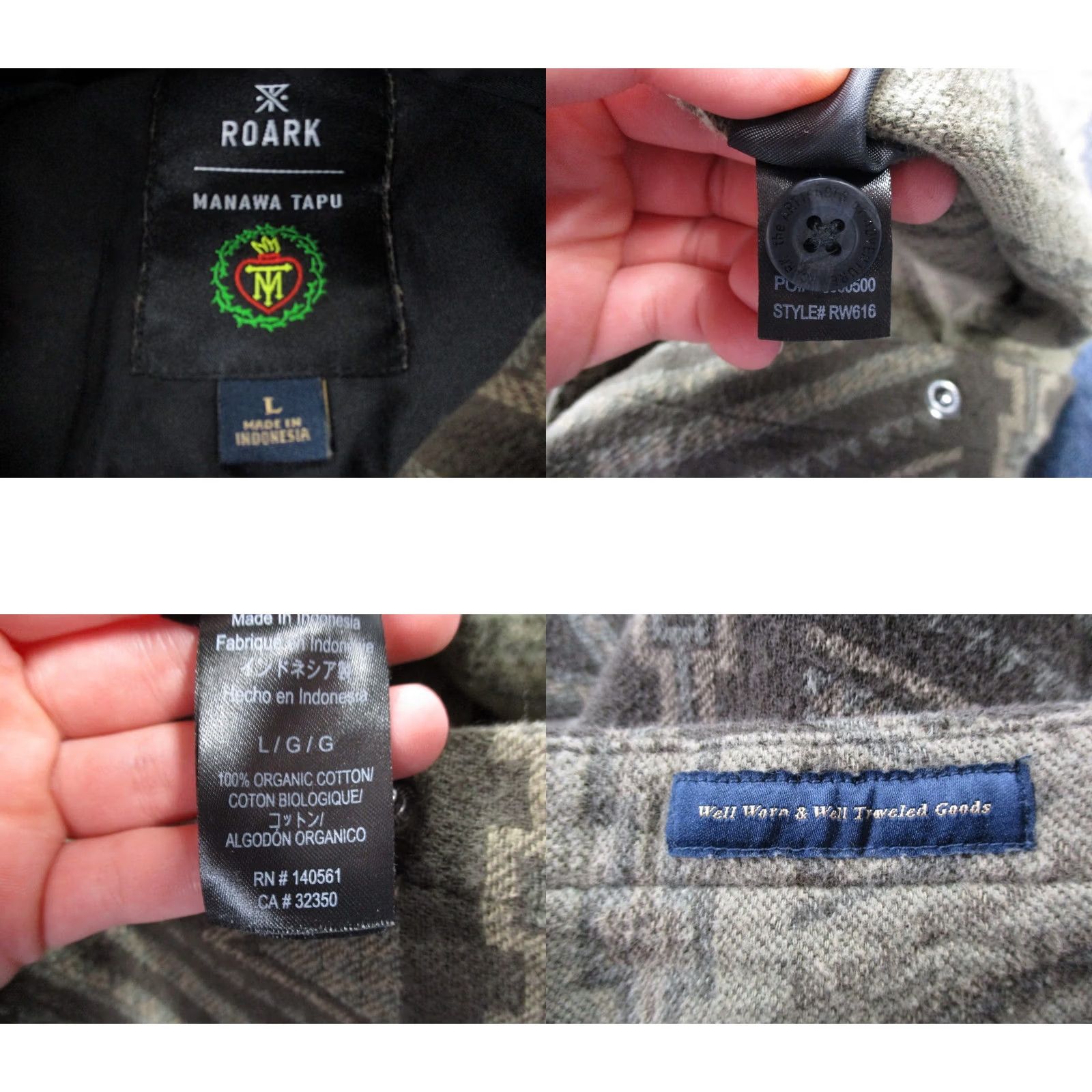 Roark Roark Jacket Mens L Aztec Organic Cotton Classic Fit Manawa Tapu Barn Coat Jacket Size US L / EU 52-54 / 3 - 8 Thumbnail