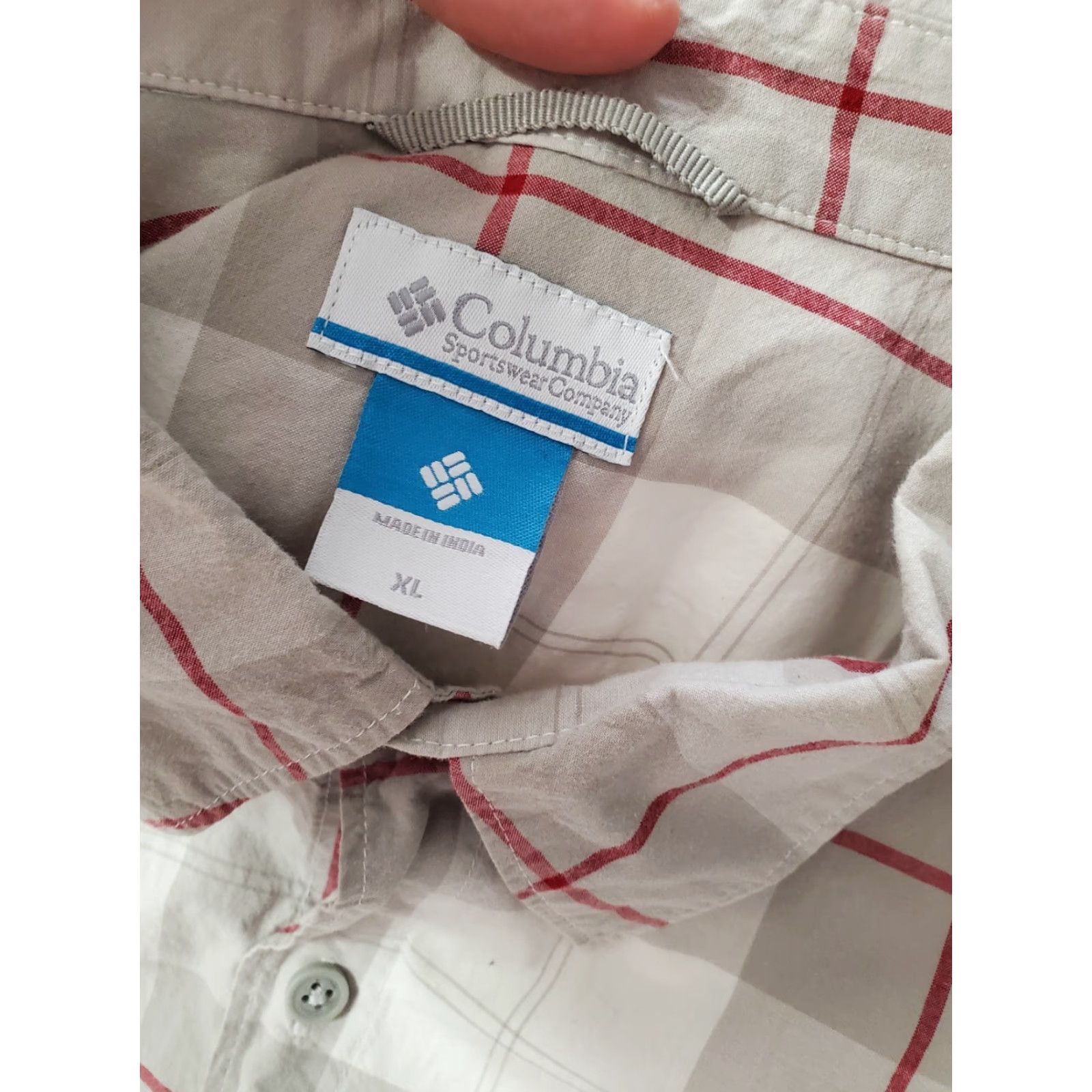 Vintage Columbia Shirt Men's XL Plaid Button-Up Short Sleeve Cotton Pocketed Regular Fit Green Outdoors 90s? Size US XL / EU 56 / 4 - 5 Thumbnail