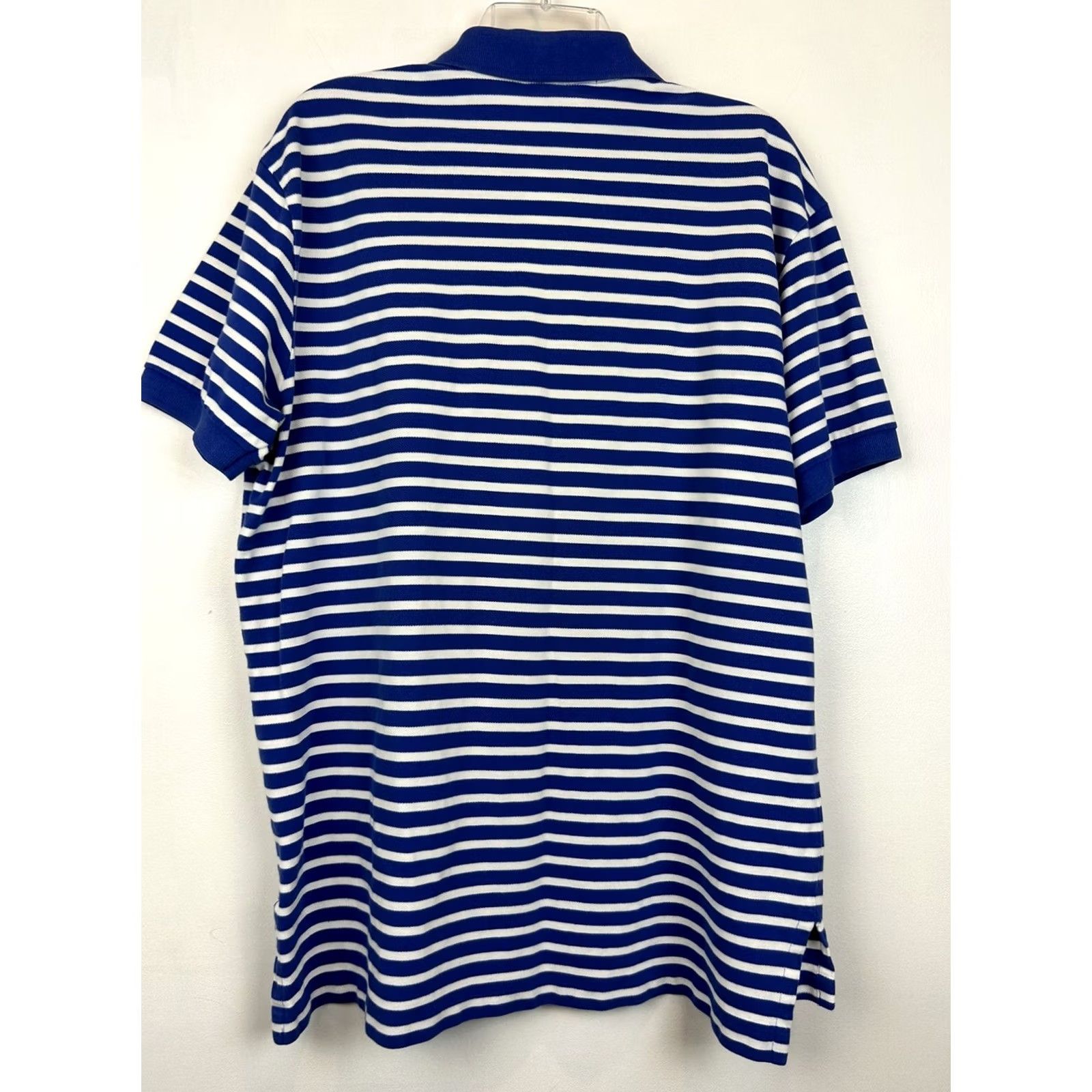 Polo Ralph Lauren Polo Ralph Lauren Polo Shirt Men XL Logo Golf Cotton Stripe BluePreppy Nautical Shirt Short Sleeve Collared Blue White Classic Logo Men XL Size US XL / EU 56 / 4 - 2 Thumbnail