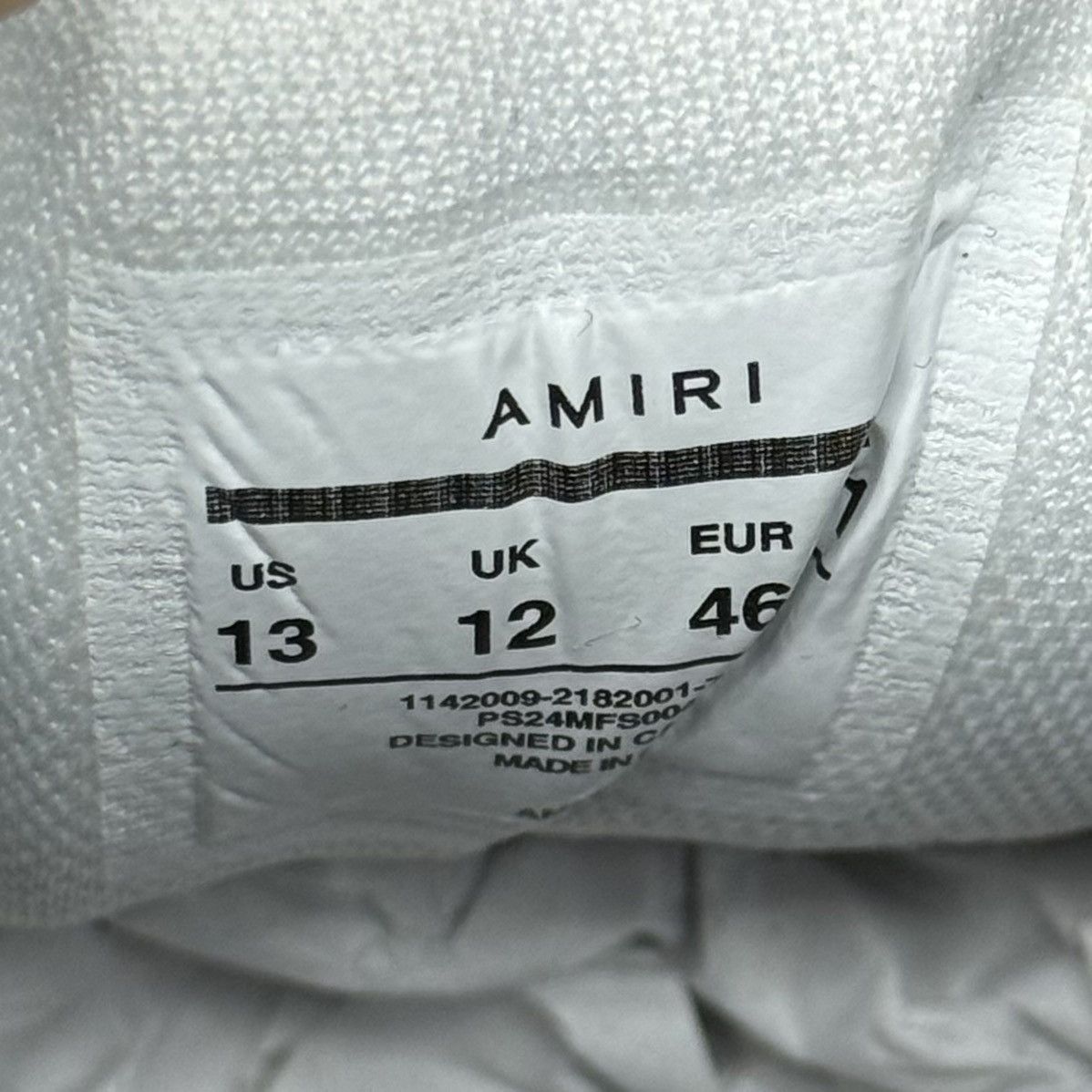 Amiri Amiri Skel-Top Low Blue/Black/White Size US 13 / EU 46 - 6 Thumbnail