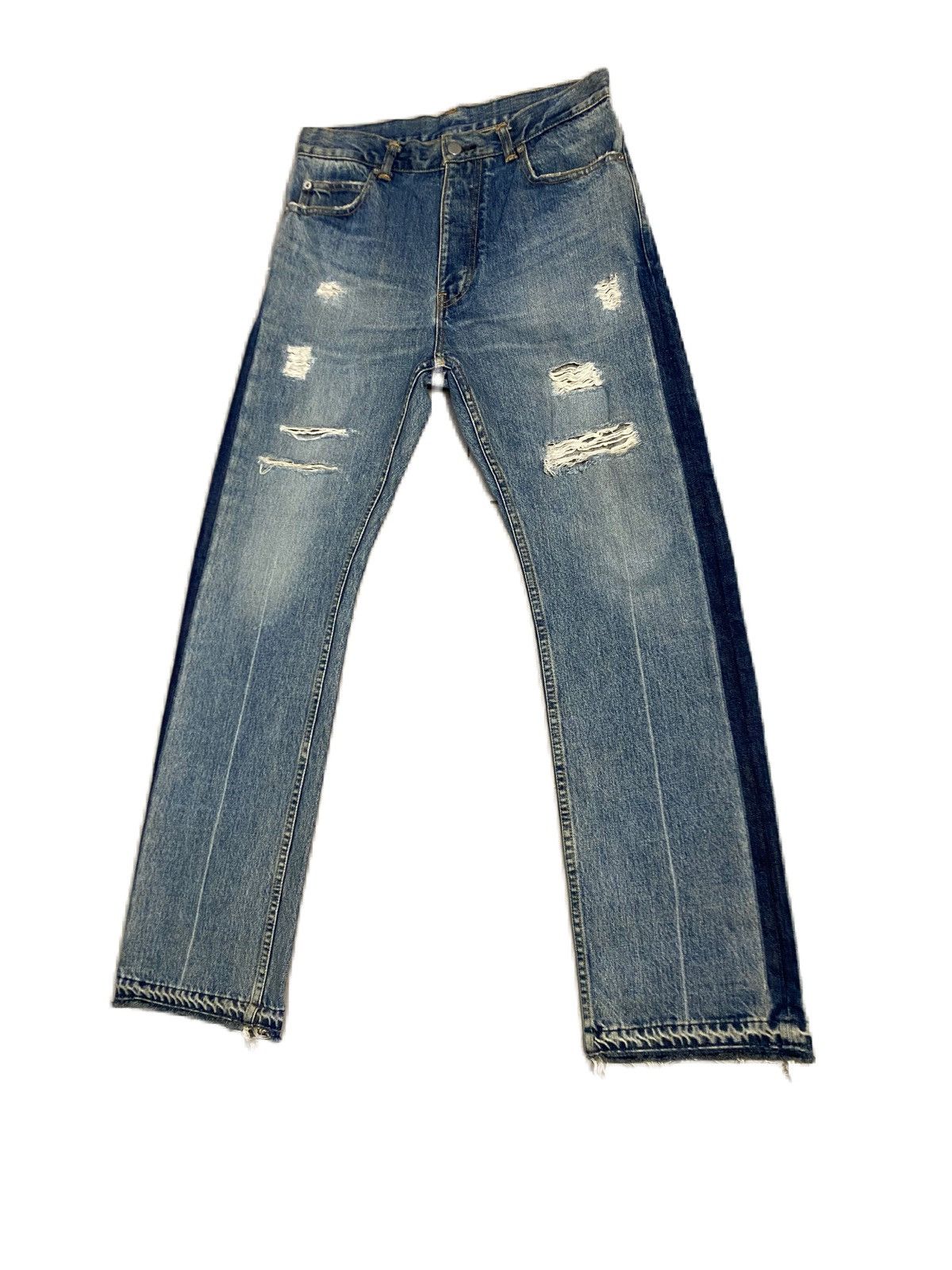 Japanese Brand JAPAN BRAND LEDOME DISTRESS DESIGN RIPPED STYLE Size US 30 / EU 46 - 3 Thumbnail