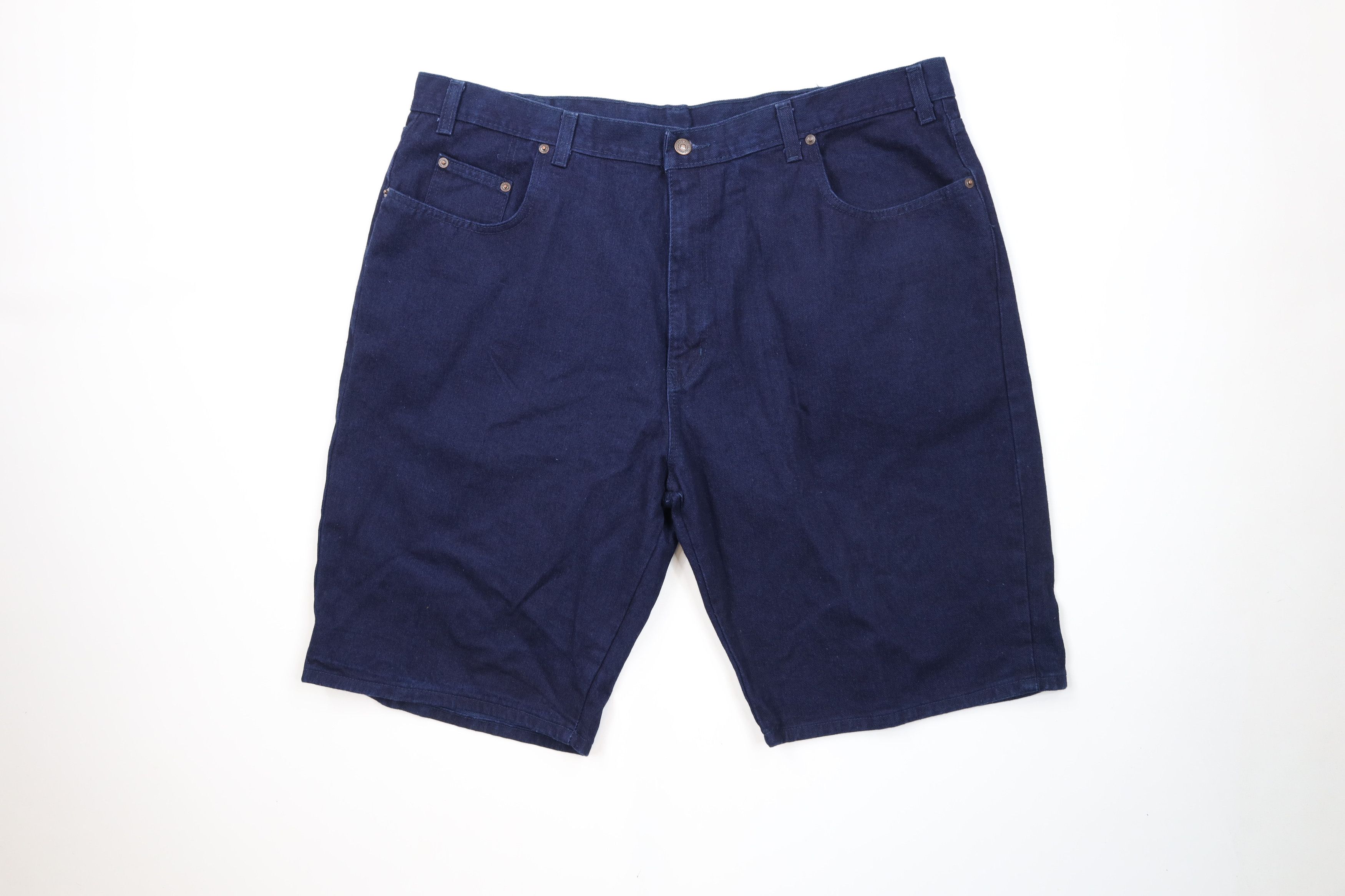 Vintage Deadstock Vintage 90s Streetwear Fit Denim Jean Shorts Jorts Size US 42 / EU 58 - 1 Thumbnail