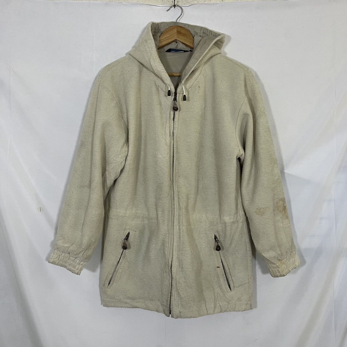 The North Face VINTAGE THE NORTH FACE WOOL JACKET HOODIE Size L / US 10 / IT 46 - 1 Thumbnail