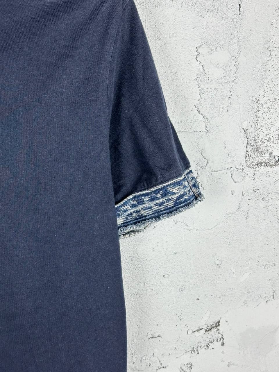 Diesel × Vintage Avant garde Diesel Y2K Denim Sleeve T Shirt Size US L / EU 52-54 / 3 - 5 Thumbnail