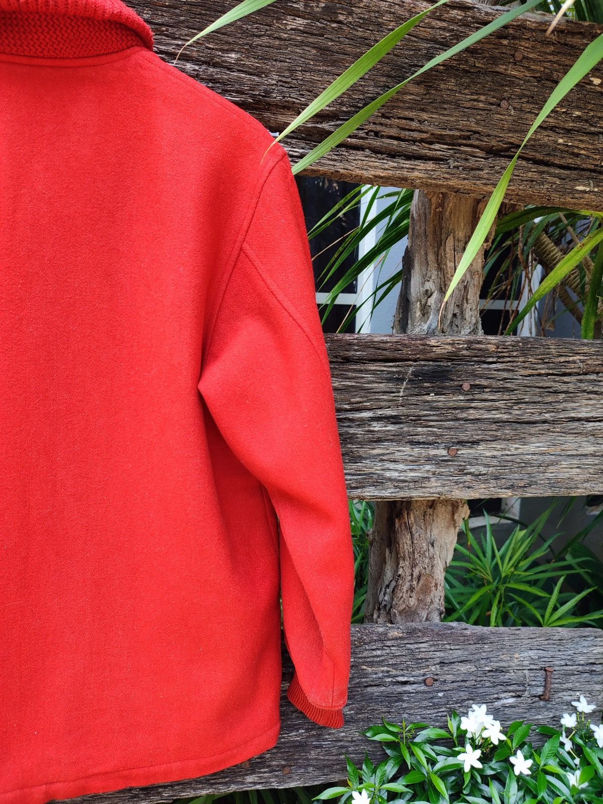 Macbeth × Vintage Vintage MacBeth Red Wool Varsity Jacket – Shawl Collar Size US M / EU 48-50 / 2 - 8 Thumbnail