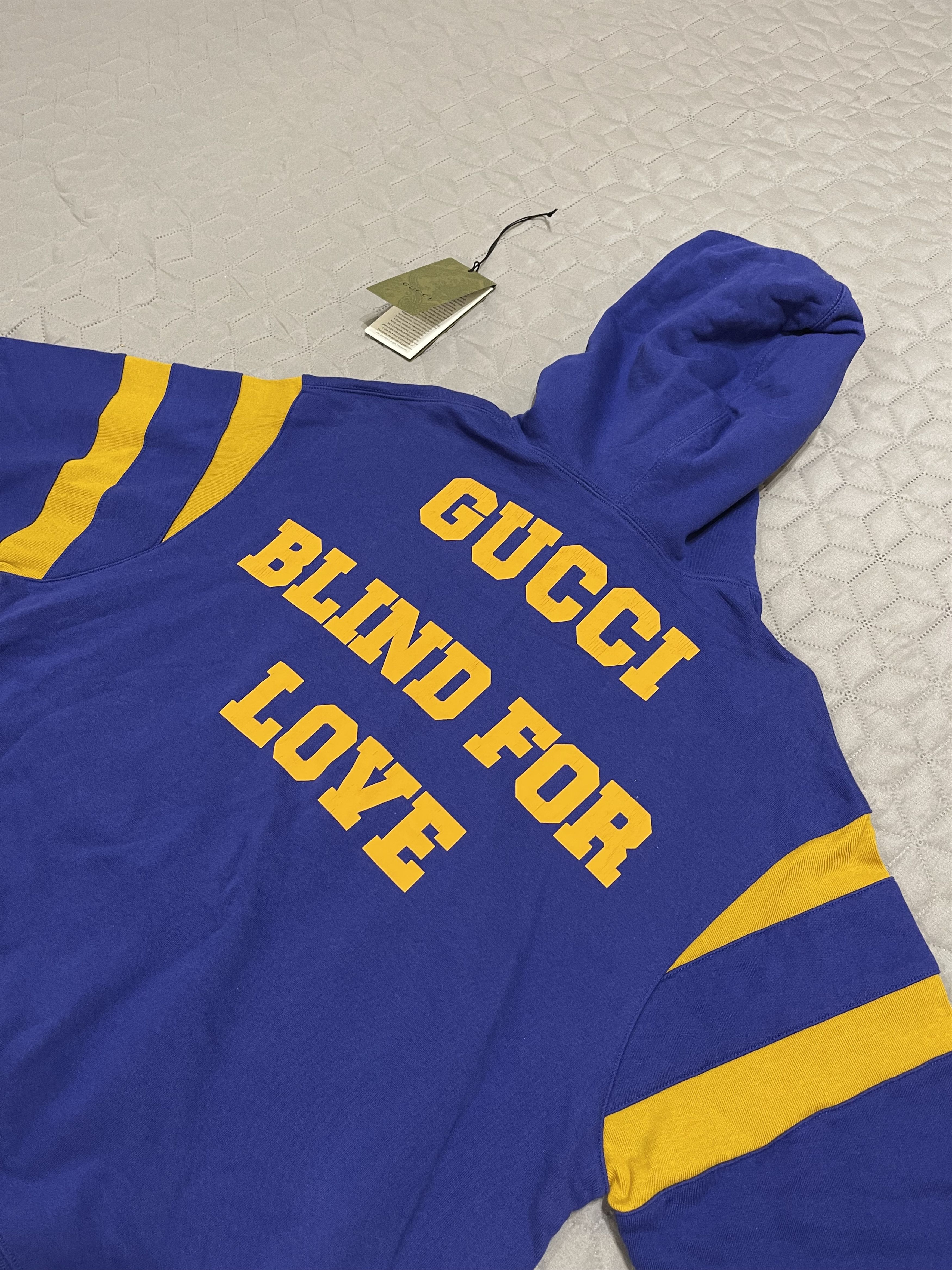 Gucci HOODIE SWEATSHIRT LIGHT FELTED COTTON JERSEY MARINO Size S / US 4 / IT 40 - 1 Thumbnail