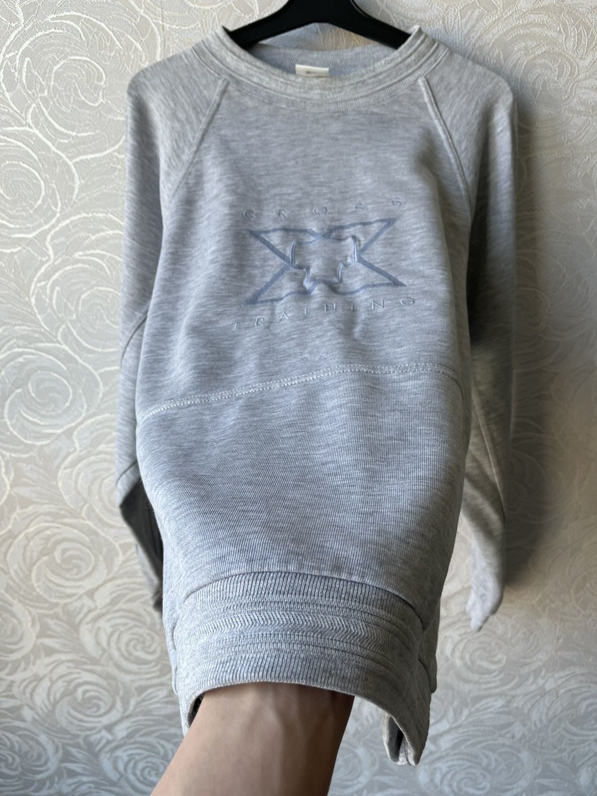 Nike × Vintage Vintage 90s Nike Cross Training Crewneck Grey Sweatshirt Size US S / EU 44-46 / 1 - 6 Thumbnail