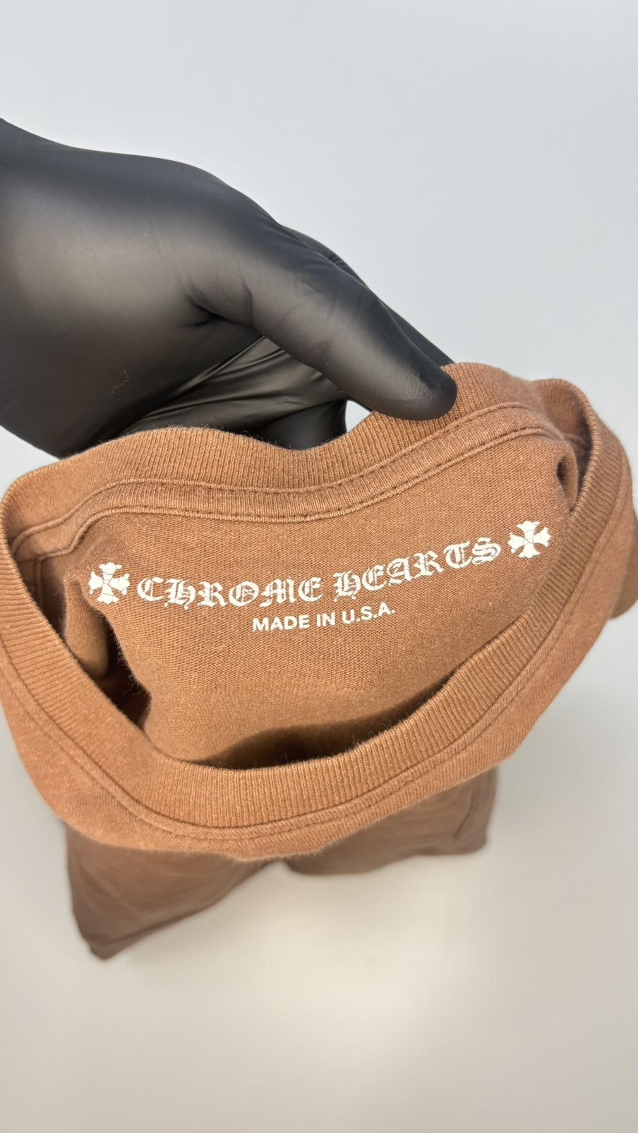 Chrome Hearts Chrome Hearts Matty Boy Pocket Tee Brown Size XL Size US XL / EU 56 / 4 - 2 Thumbnail