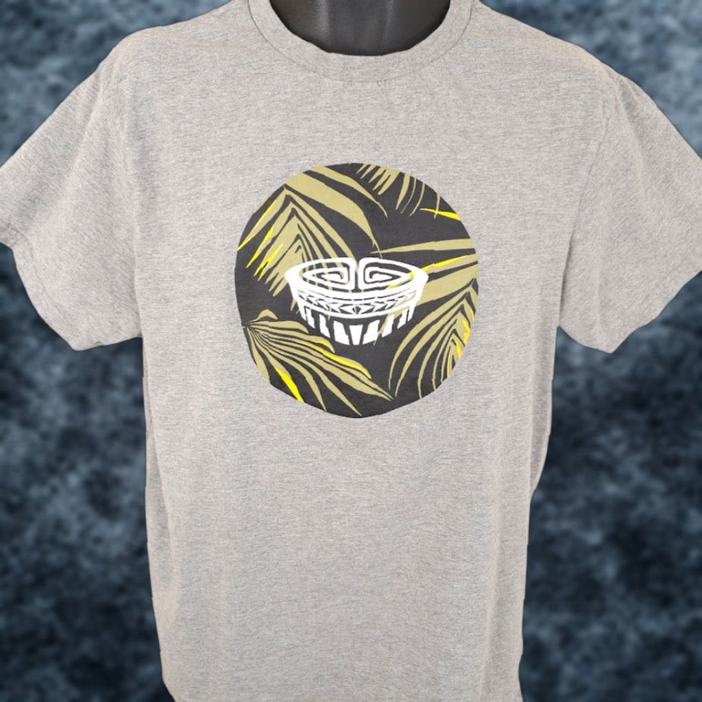 Vintage Tanoa Polynesian T Shirt Mens Large Gray Tribal Tropical Tiki Hawaiian Surf Ocean Theme Crew Neck Short Sleeve Cotton Blend Shirt Size US L / EU 52-54 / 3 - 1 Thumbnail