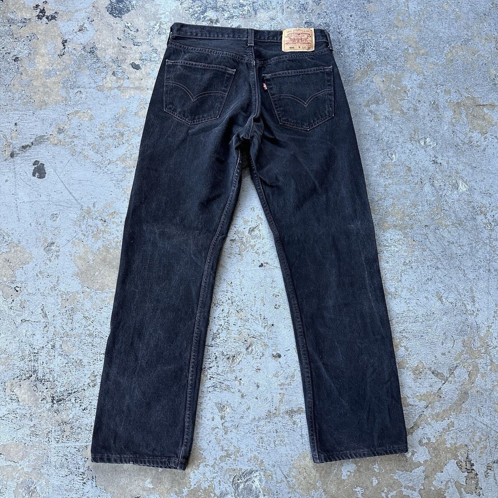 Levi's × Vintage Vintage 90s Levi’s 501 Black Straight Denim Jeans 33x30 Size US 33 - 4 Thumbnail