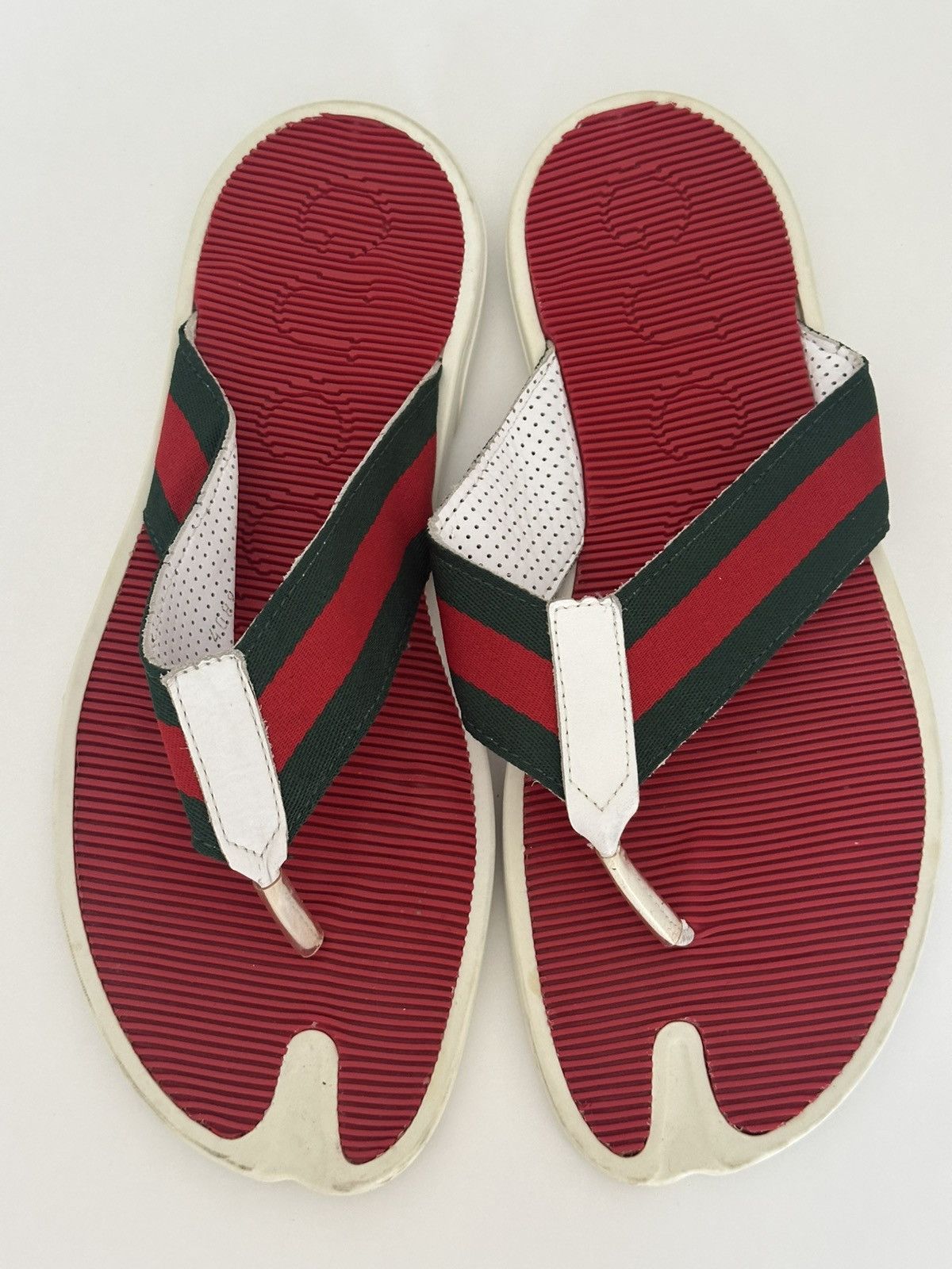 Gucci Gucci web trimm thongs flip flops Size US 13 / EU 46 - 5 Thumbnail