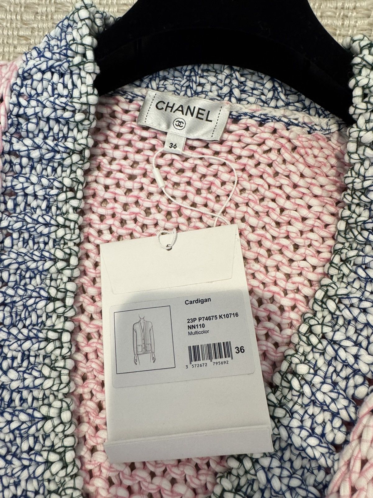 Chanel Chanel 23P Multicolored cardigan szie 36 Size XS / US 0-2 / IT 36-38 - 7 Thumbnail
