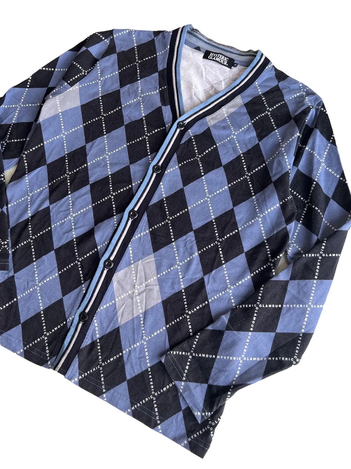 Vintage Hysteric Diamond Cult Jacquard Button Cardigan