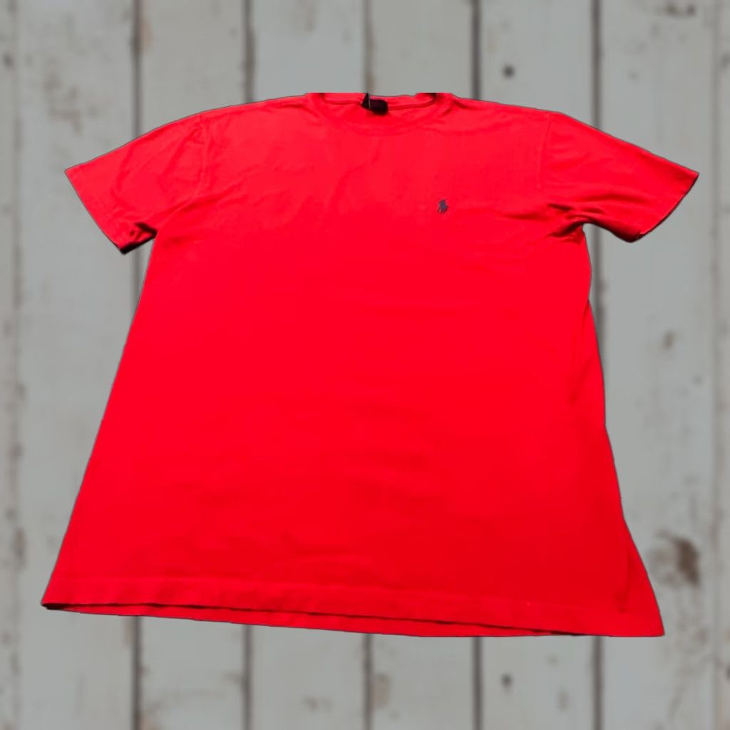 Ralph Lauren Ralph Lauren Polo Shirt Men Shirt Adult Small Red Crew Neck Cotton Logo Short Sleeve - Regular Fit Size US S / EU 44-46 / 1 - 1 Thumbnail